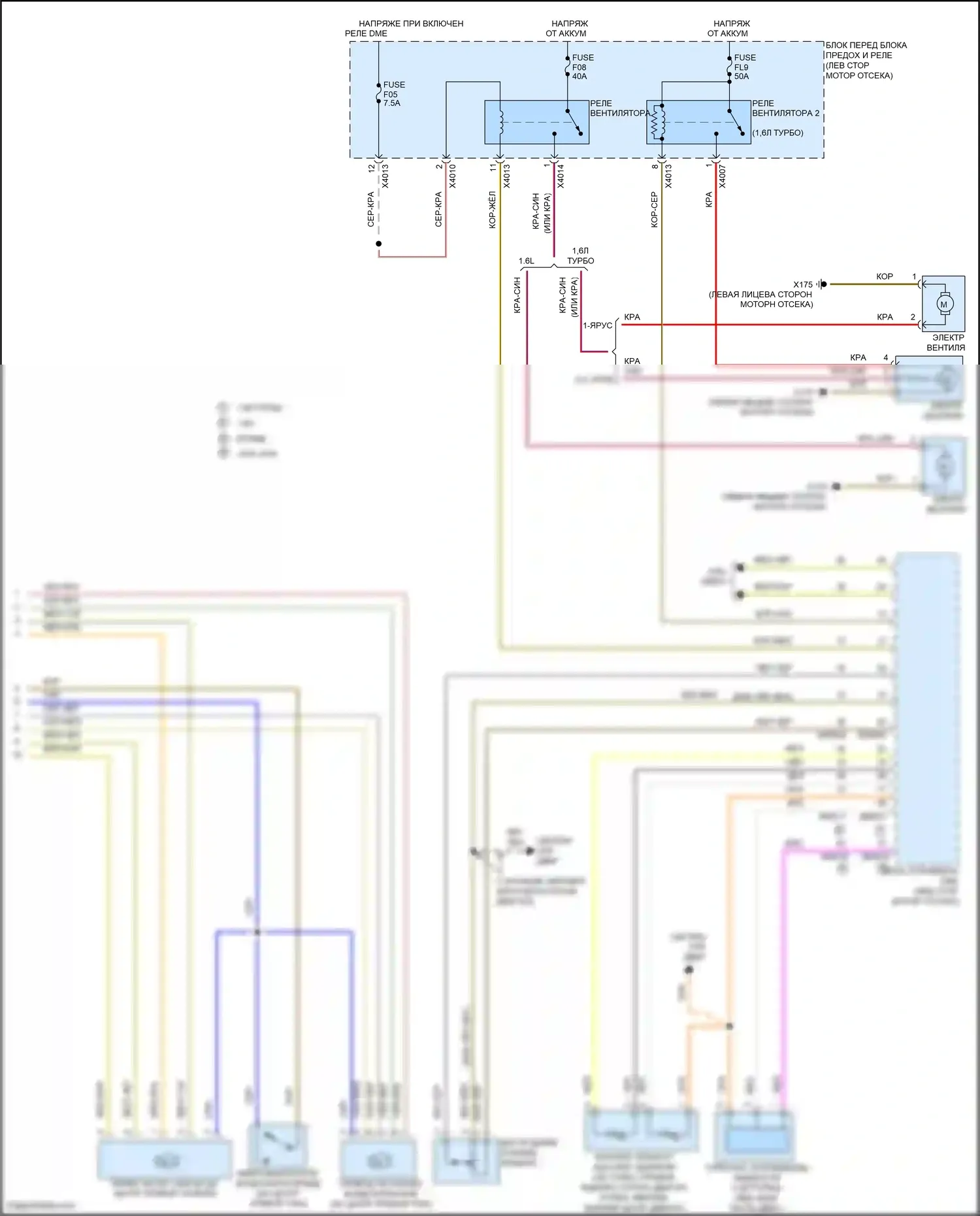 Cooper MINI II рестайлинг (2010-2015): Электросхема климат контроля (2 из 2) 