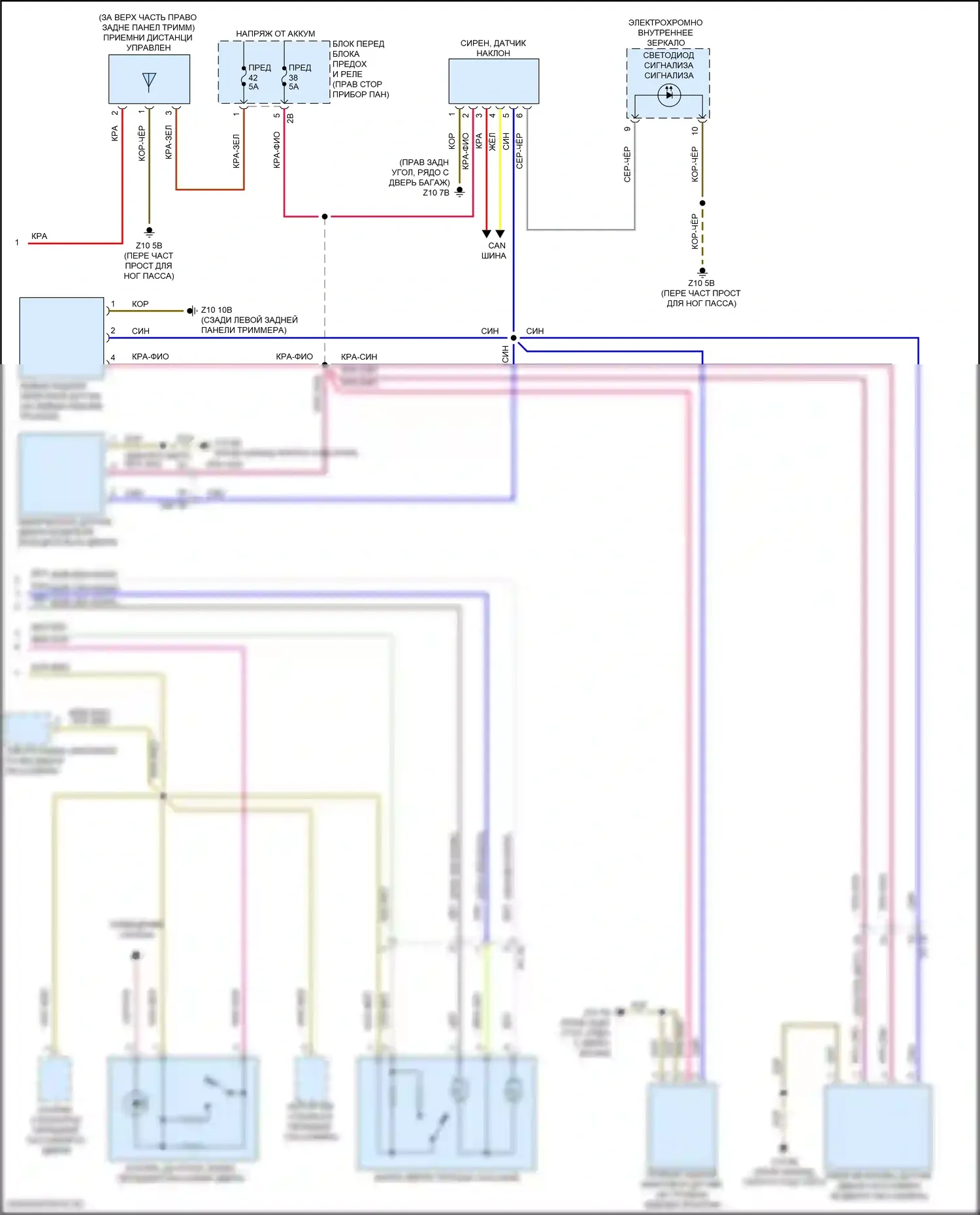 Cooper MINI III рестайлинг 2 (2021-2024): Электросхема центрального замка, кабриолет (2 из 2) 