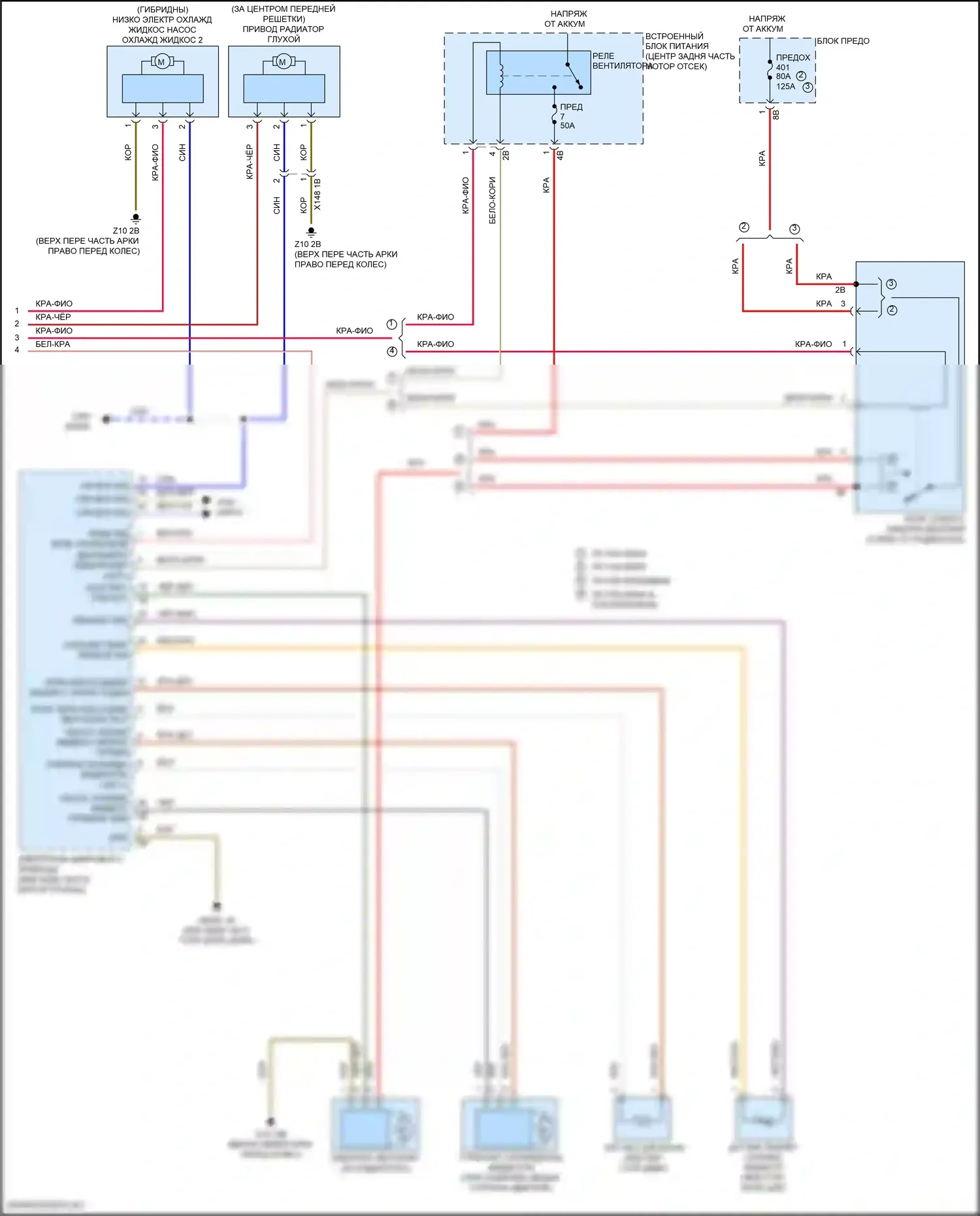Cooper MINI III рестайлинг (2018-2021): Электросхема климат контроля (4 из 4) 