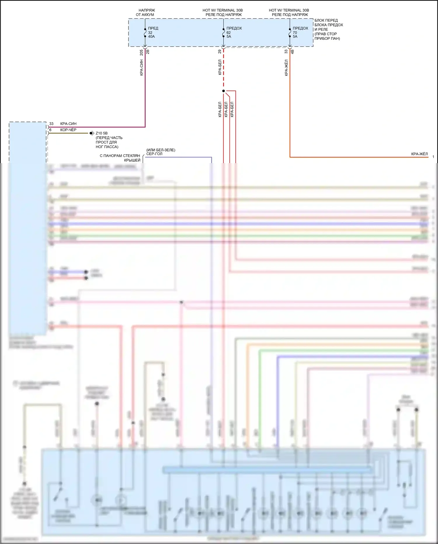 Cooper MINI III рестайлинг (2018-2021): Электросхема освещения салона (1 из 6) 