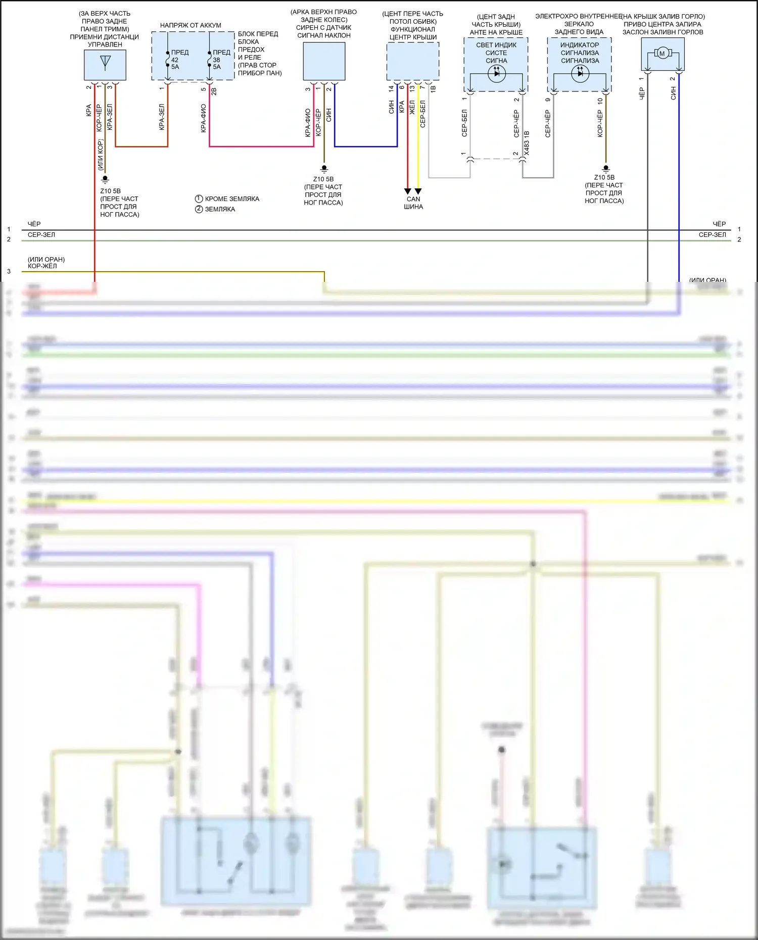 Cooper MINI III рестайлинг (2018-2021): Электросхема центрального замка, хэтчбек (2 из 3) 