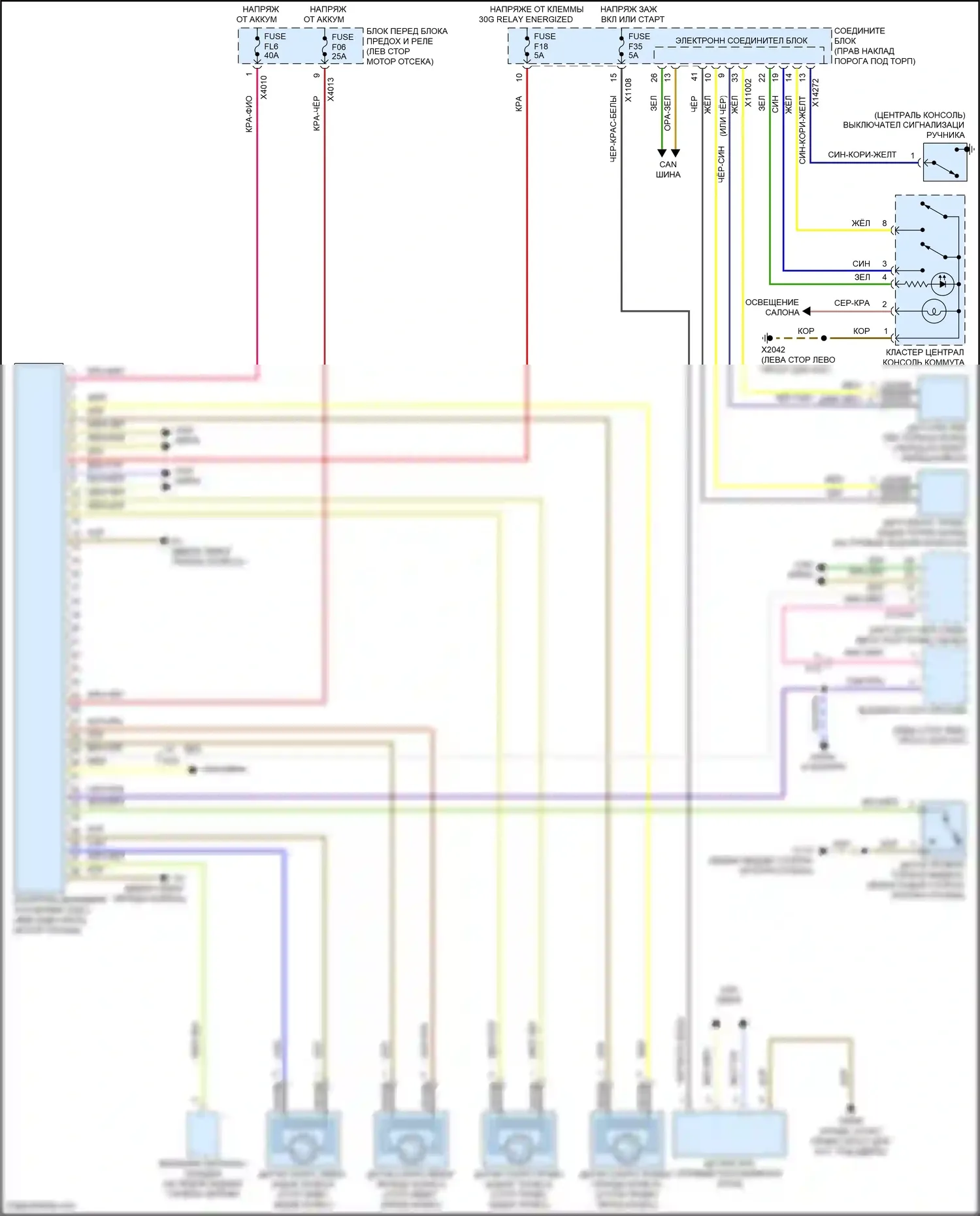 Cooper MINI III (2013-2018): Антиблокировочная система abs электросхема, купе 