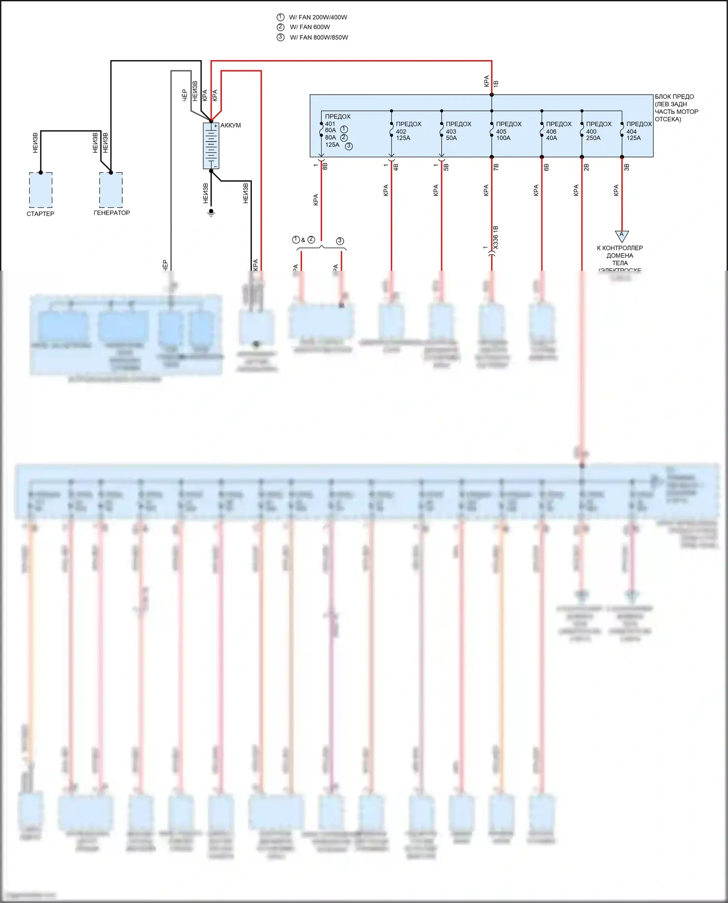 Cooper MINI III (2013-2018): Электросхема блока предохранителей реле, хэтчбек (1 из 4) 