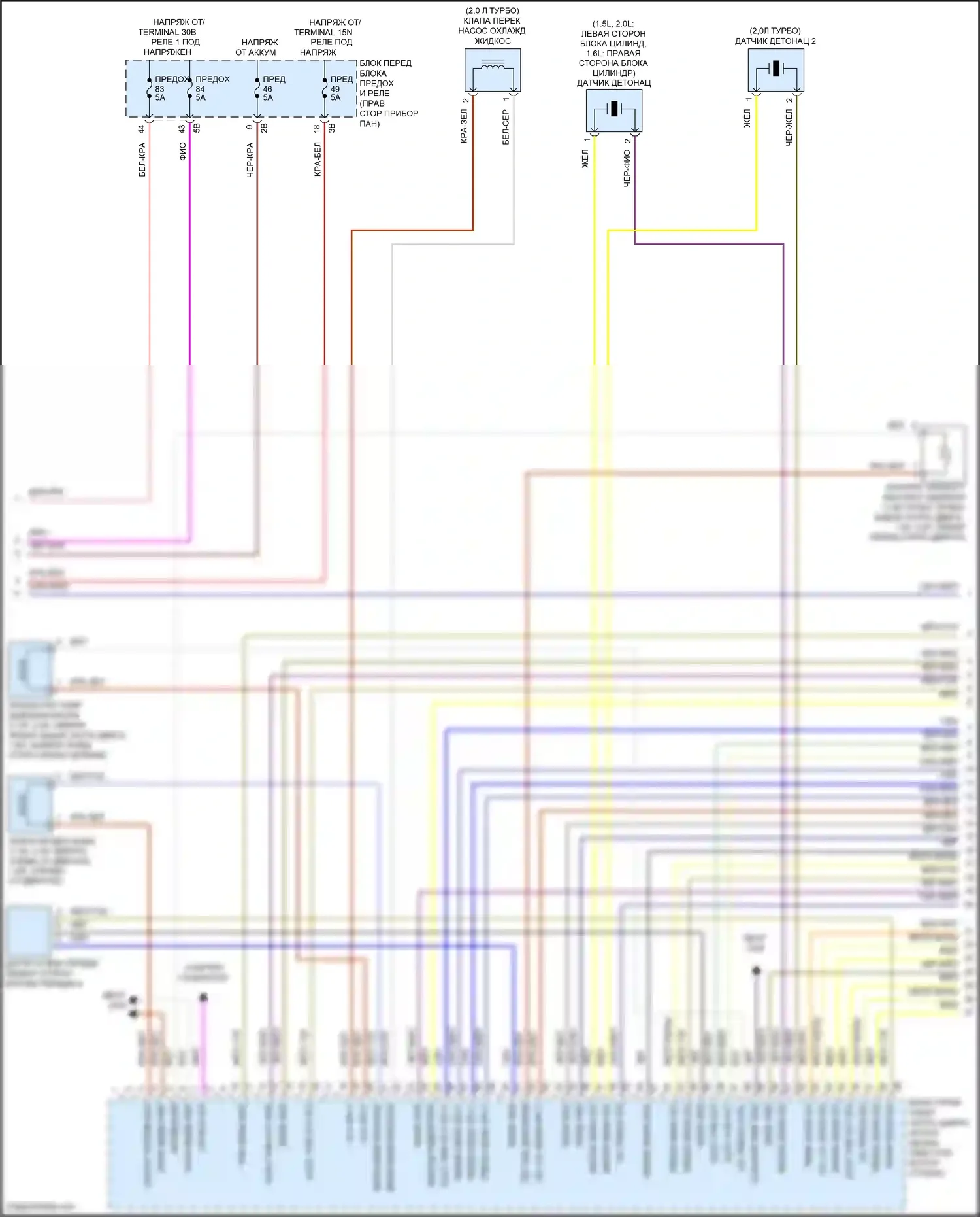 Cooper MINI III (2013-2018): Электросхема двигателя 1.5л турбо (2 из 4) 
