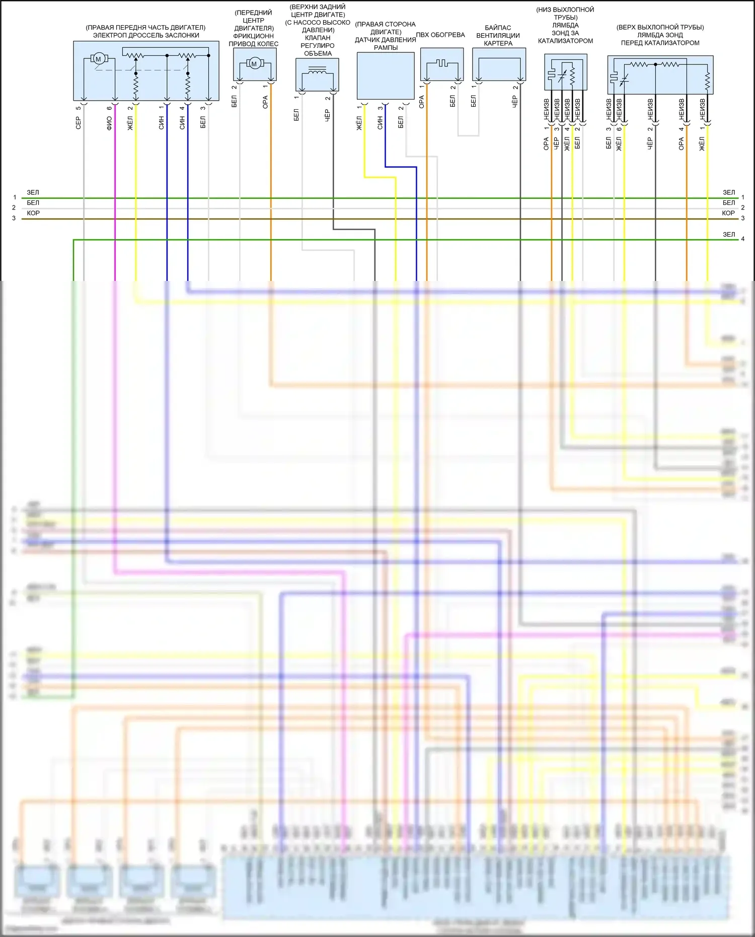Cooper MINI III (2013-2018): Электросхема двигателя 1,6л турбо, родстер (3 из 4) 