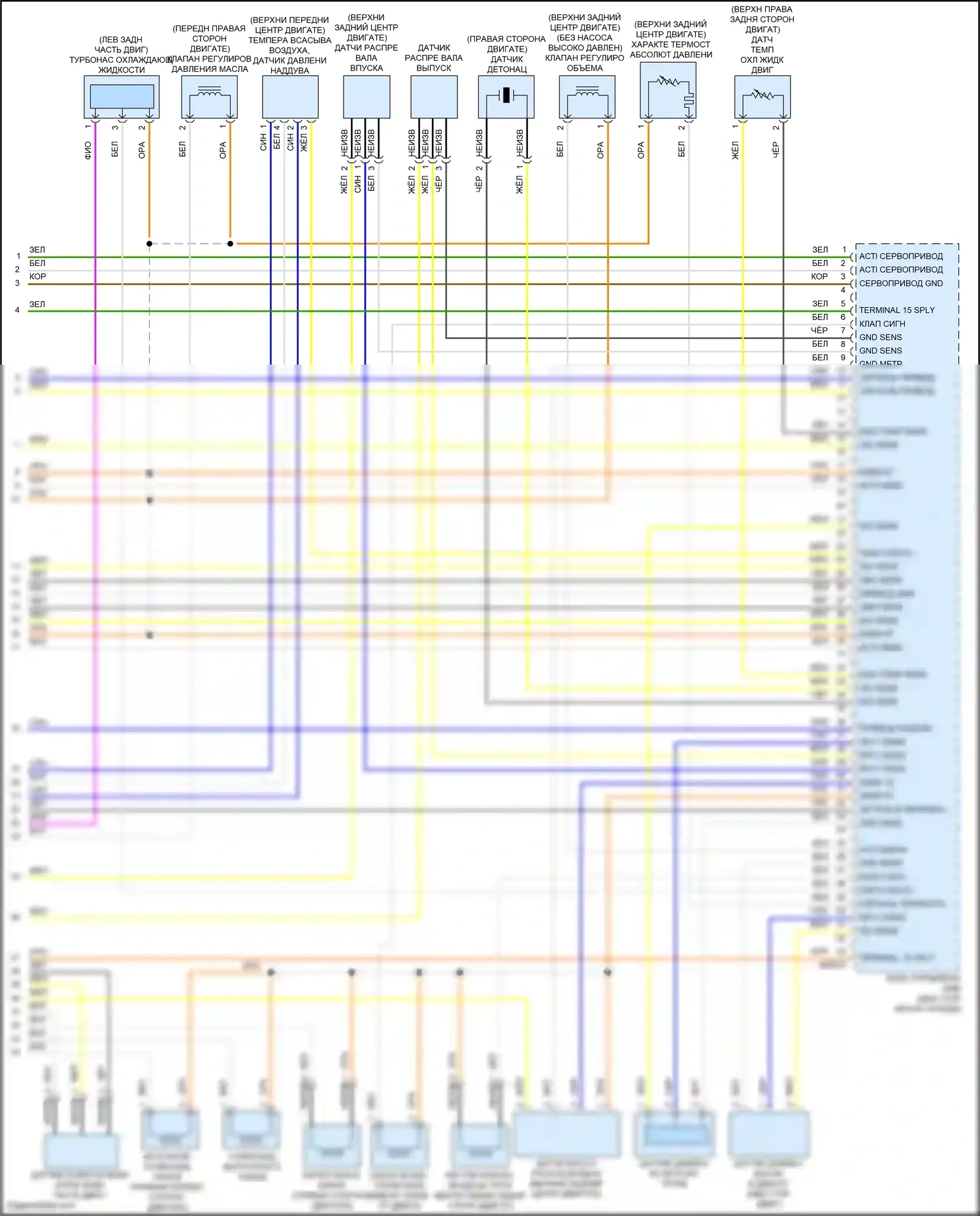 Cooper MINI III (2013-2018): Электросхема двигателя 1,6л турбо, родстер (4 из 4) 