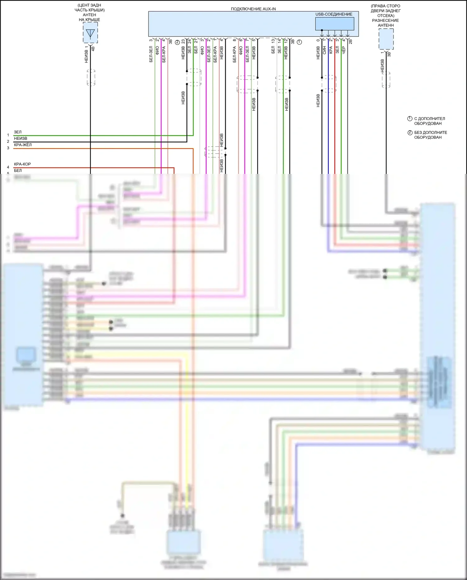 Cooper MINI III (2013-2018): Электросхема магнитолы, хэтчбек с базовой магнитолой и активным звуковым оформлением (4 из 4) 