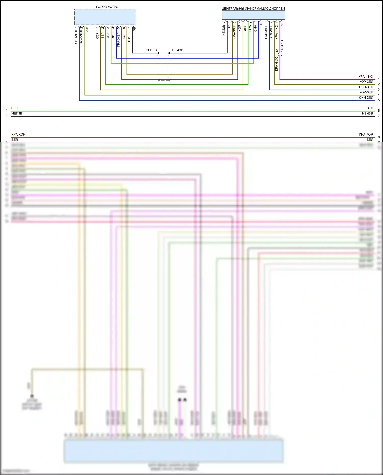 Cooper MINI III (2013-2018): Электросхема магнитолы, хэтчбек с hifi магнитолы и активным звуковым оформлением (2 из 5) 
