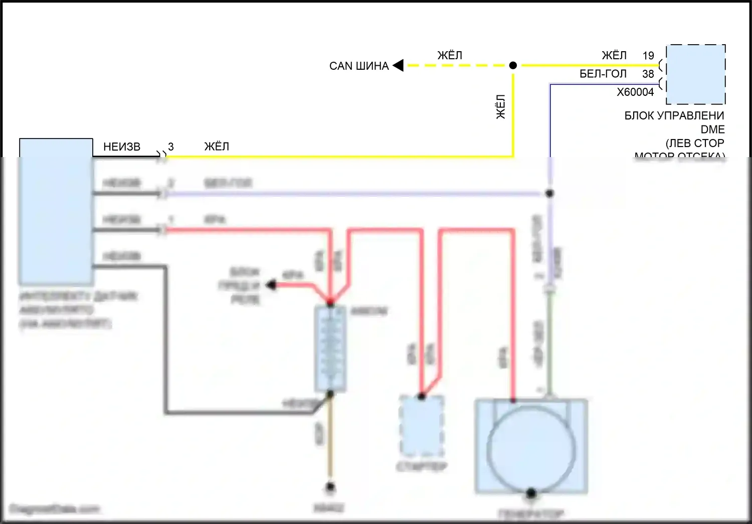 Cooper MINI III (2013-2018): 1,6л турбо, электросхема генератора 