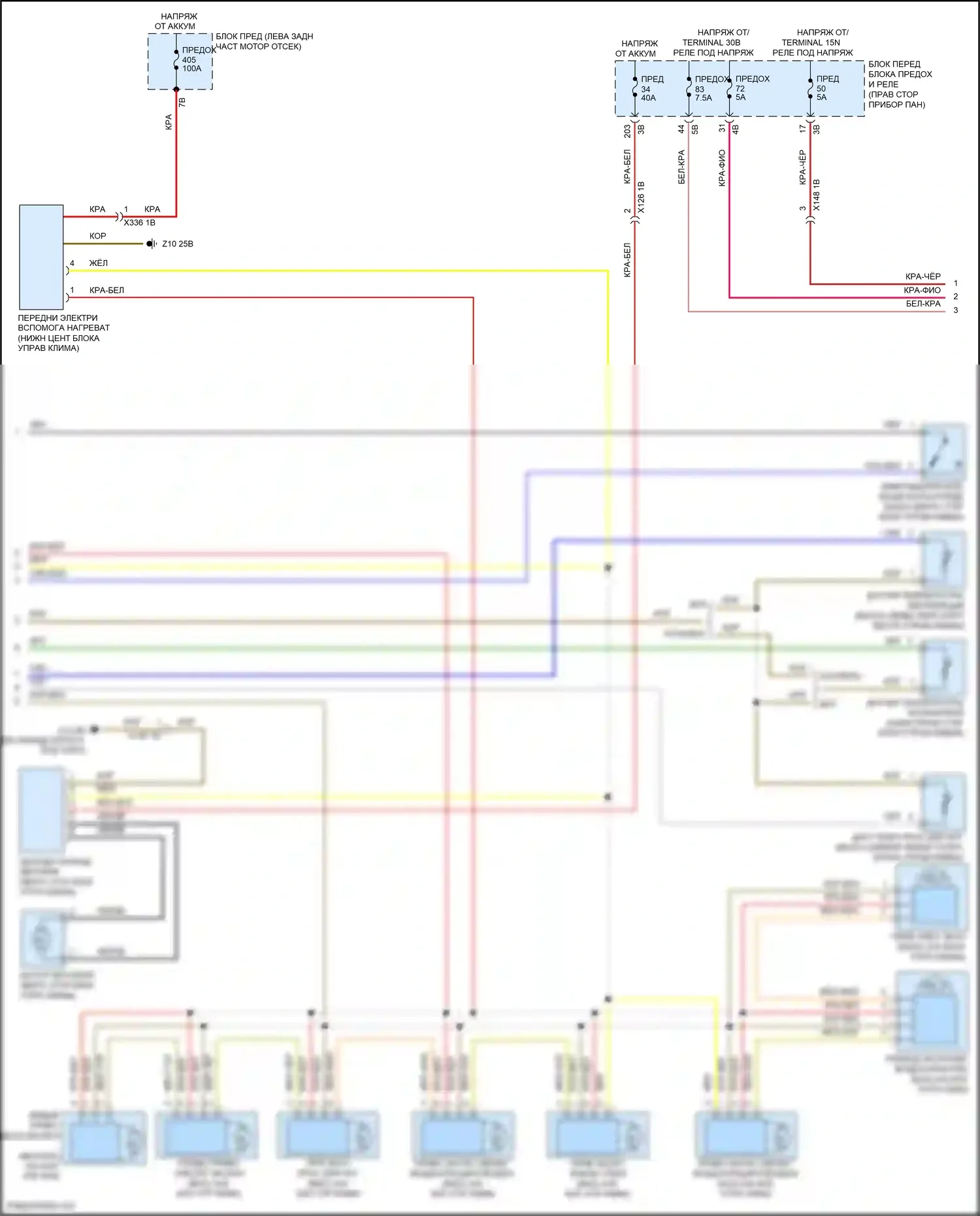 John Cooper Works Clubman MINI II (2015-2019): Электросхема климат контроля (2 из 3) 