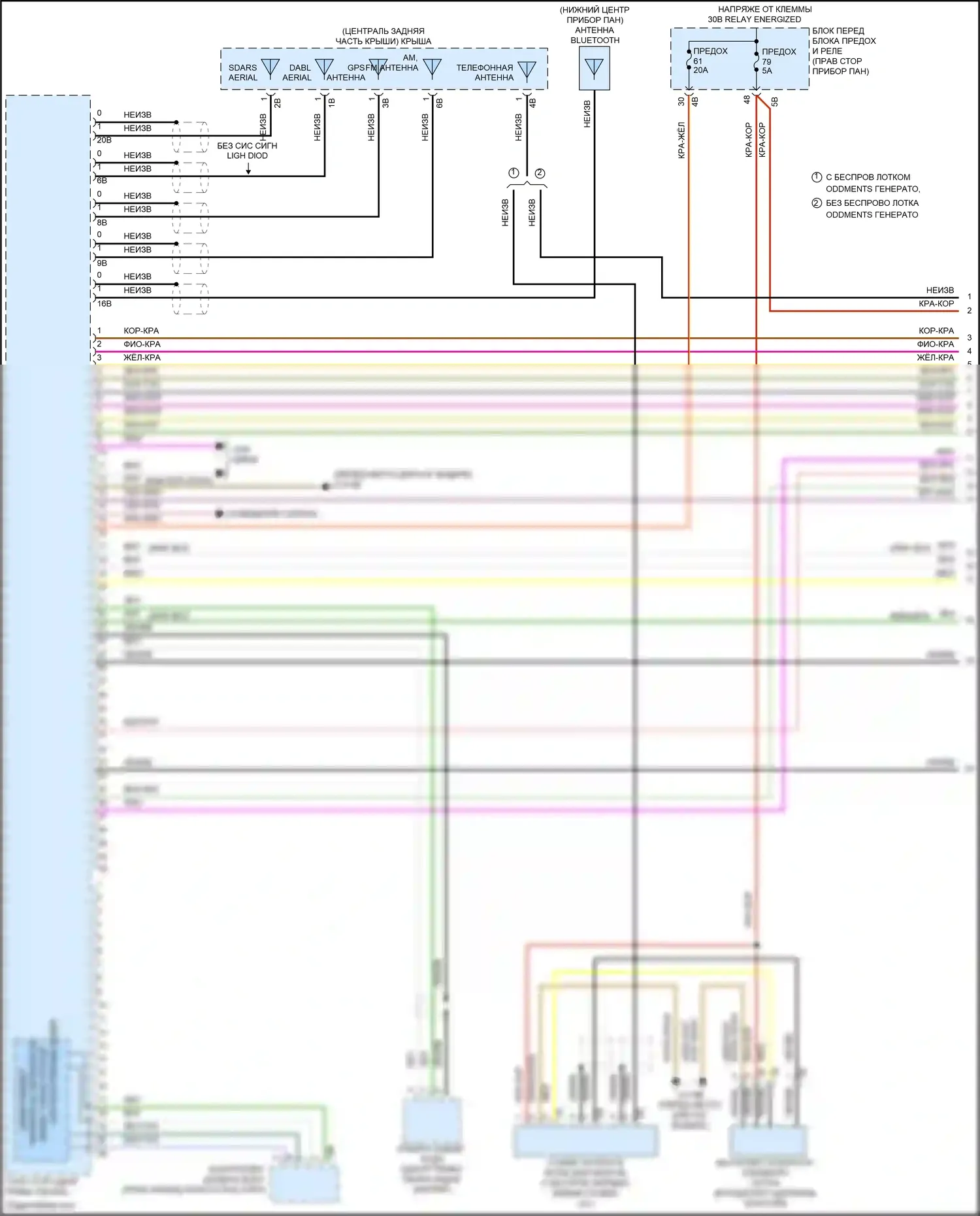 John Cooper Works Clubman MINI II (2015-2019): Электросхема магнитолы, с hifi магнитолы и активное звуковое оформление (1 из 5) 