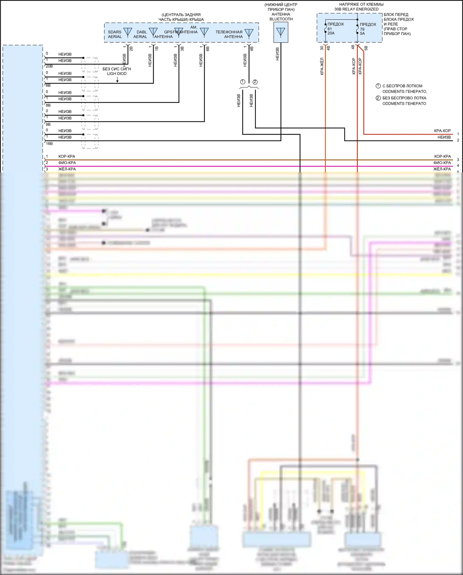 John Cooper Works Clubman MINI II (2015-2019): Электросхема навигации, с базовой магнитолой и активным звуковым оформлением (1 из 4) 