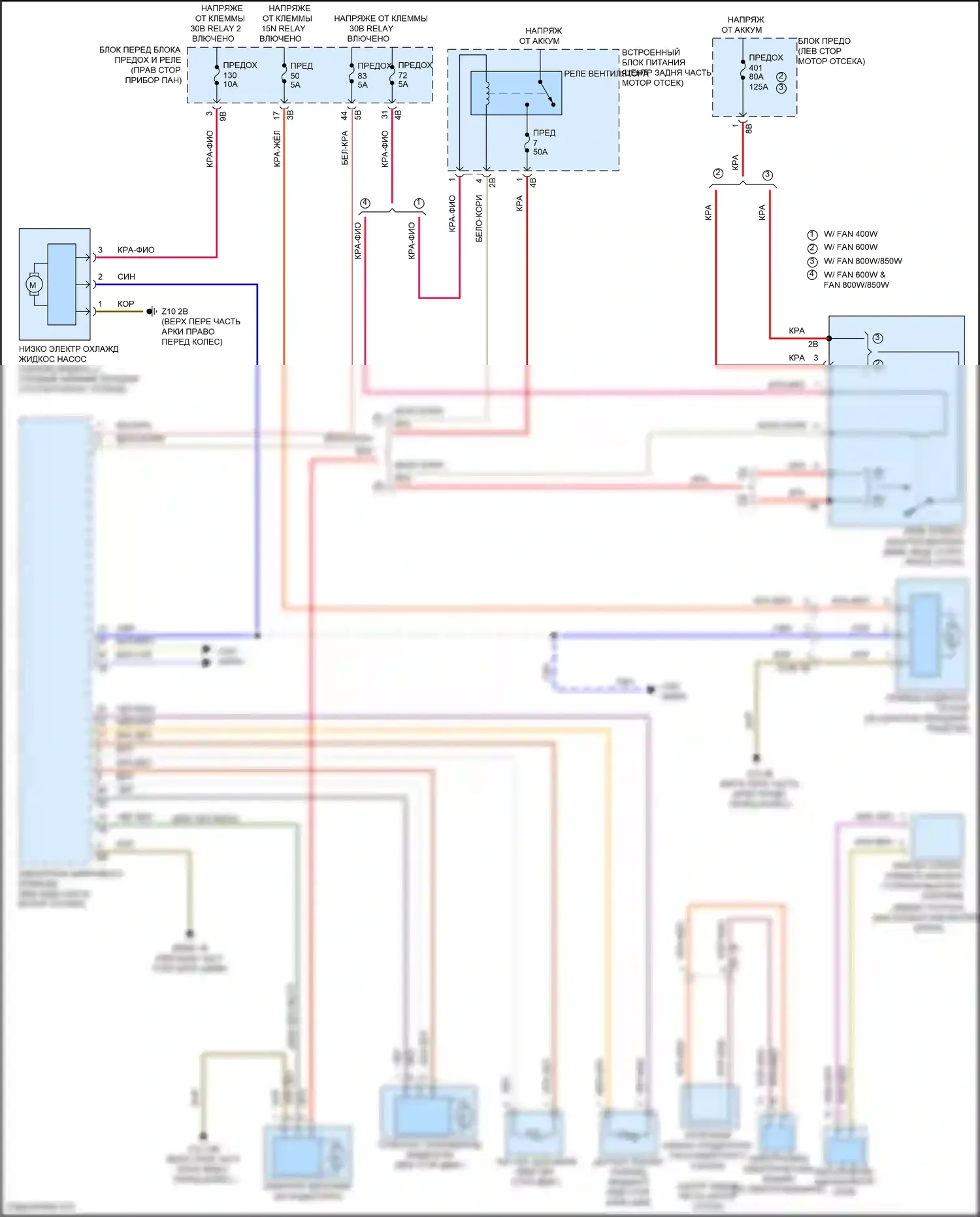 John Cooper Works Countryman MINI II рестайлинг (2020-2024): Электросхема вентилятора охлаждения, гибрид 