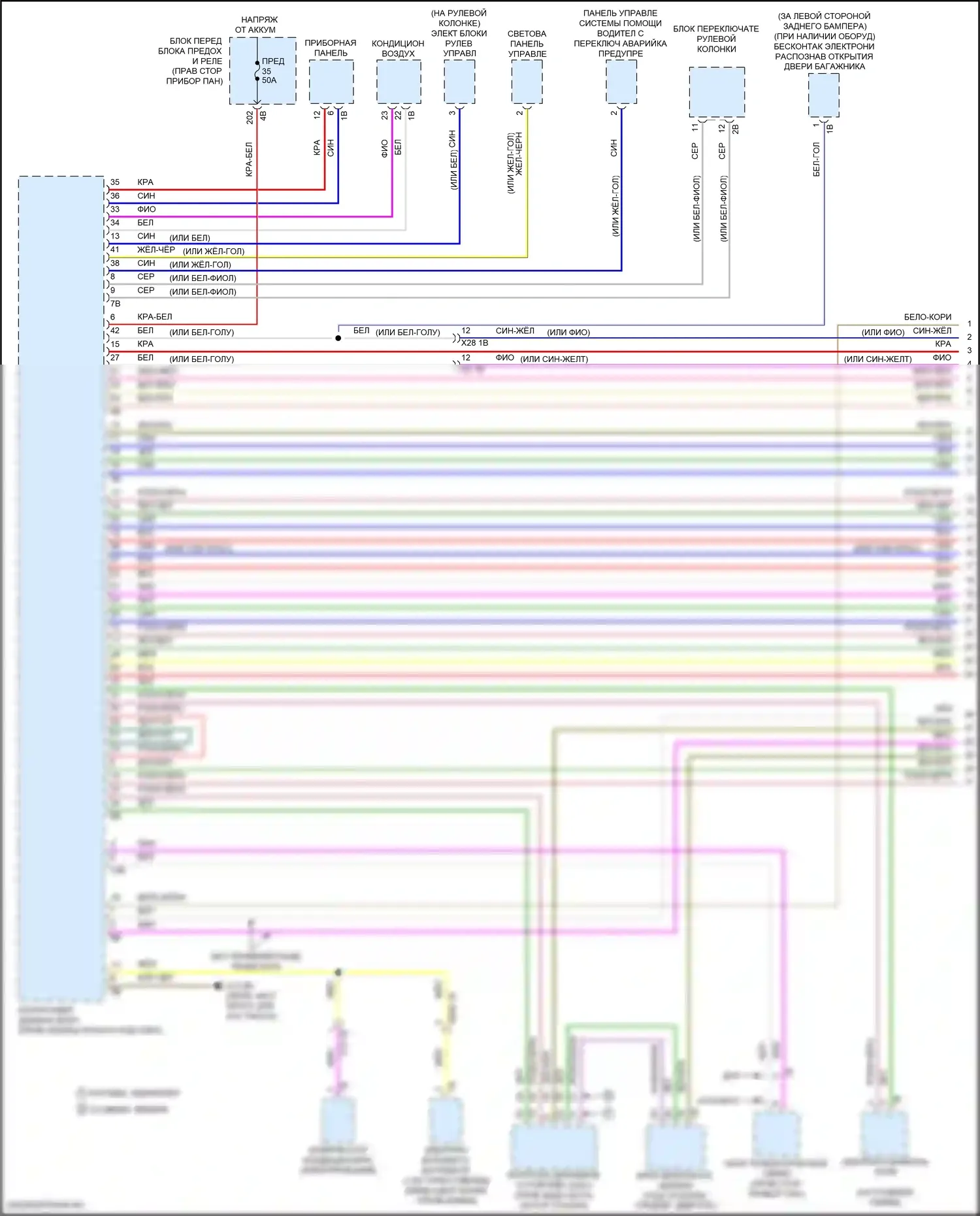 John Cooper Works Countryman MINI II (2016-2020): Электросхема шины высокого/низкого уровня (1 из 4) 