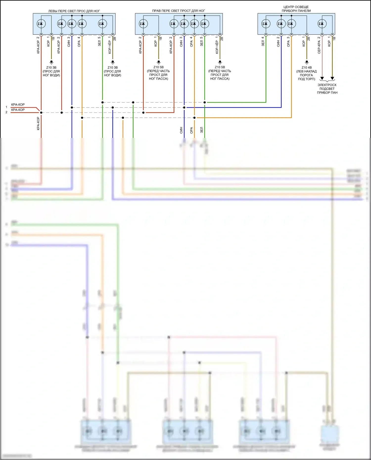 John Cooper Works Countryman MINI II (2016-2020): Электросхема освещения салона (5 из 6) 