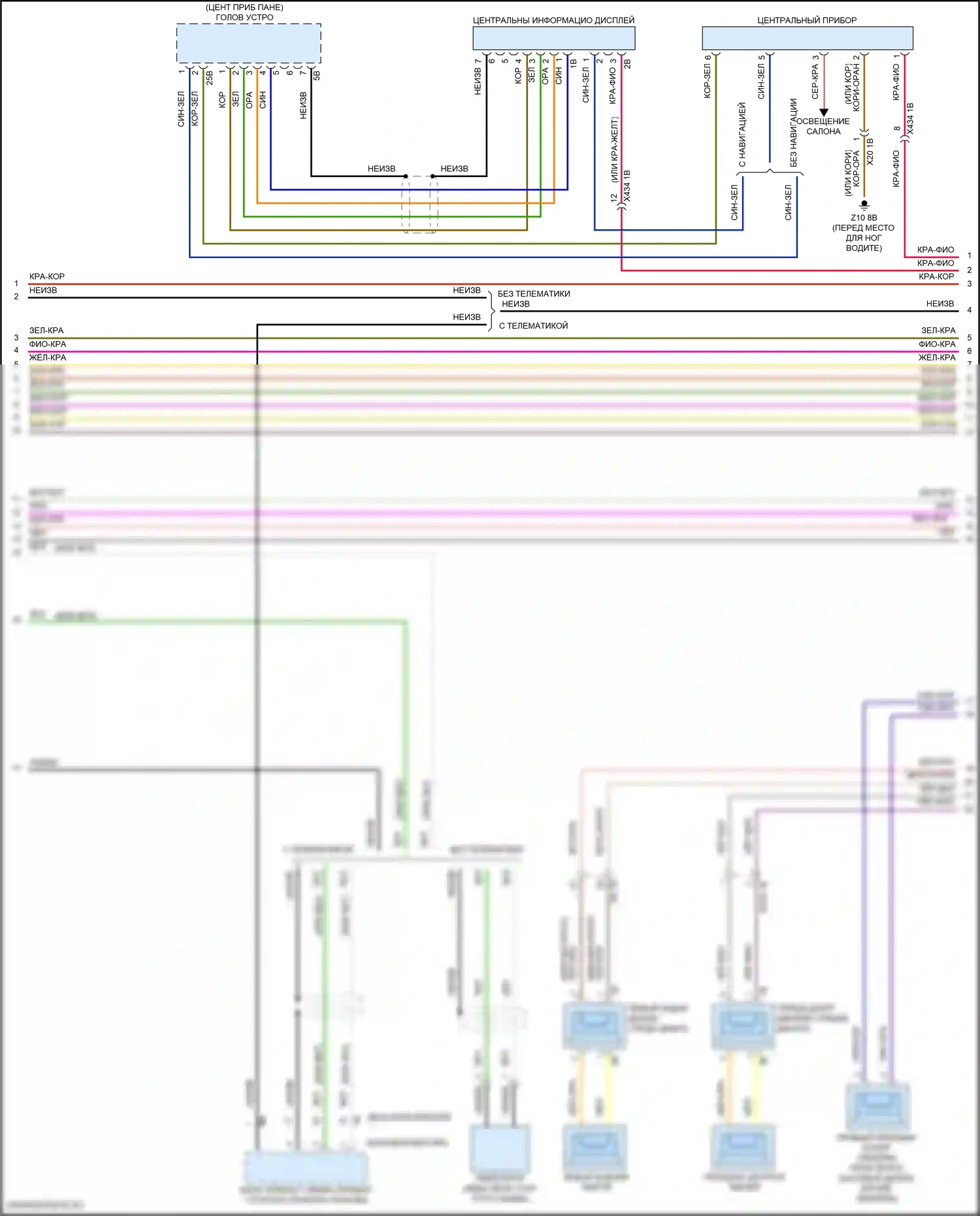 John Cooper Works Countryman MINI II (2016-2020): Электросхема навигации, с магнитолой hifi, без активного звукового оформления (2 из 4) 