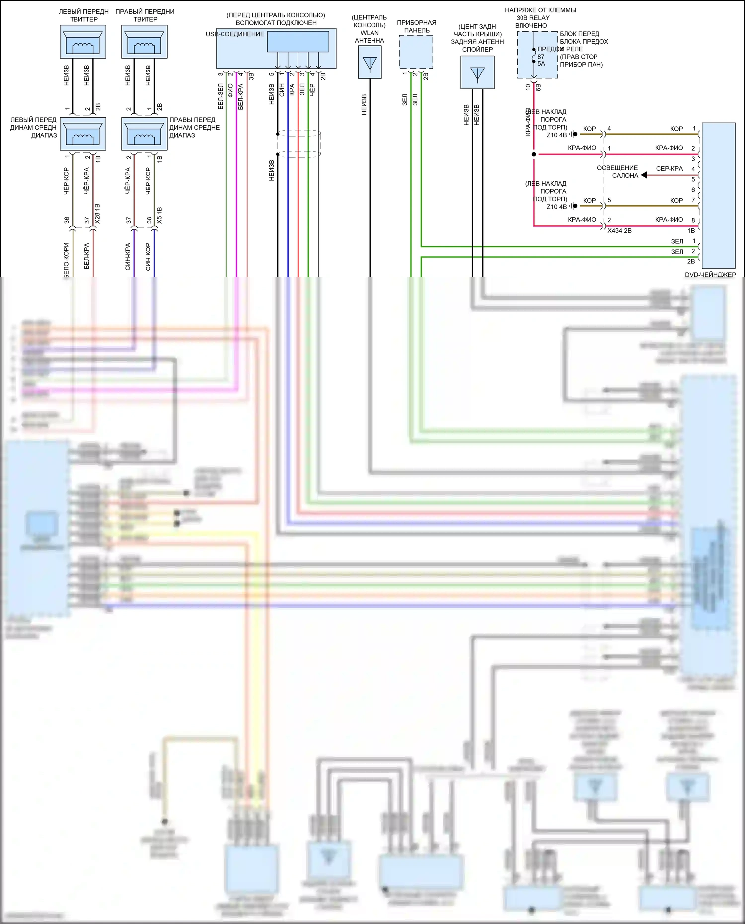 John Cooper Works Countryman MINI II (2016-2020): Электросхема навигации, с магнитолой hifi, без активного звукового оформления (4 из 4) 