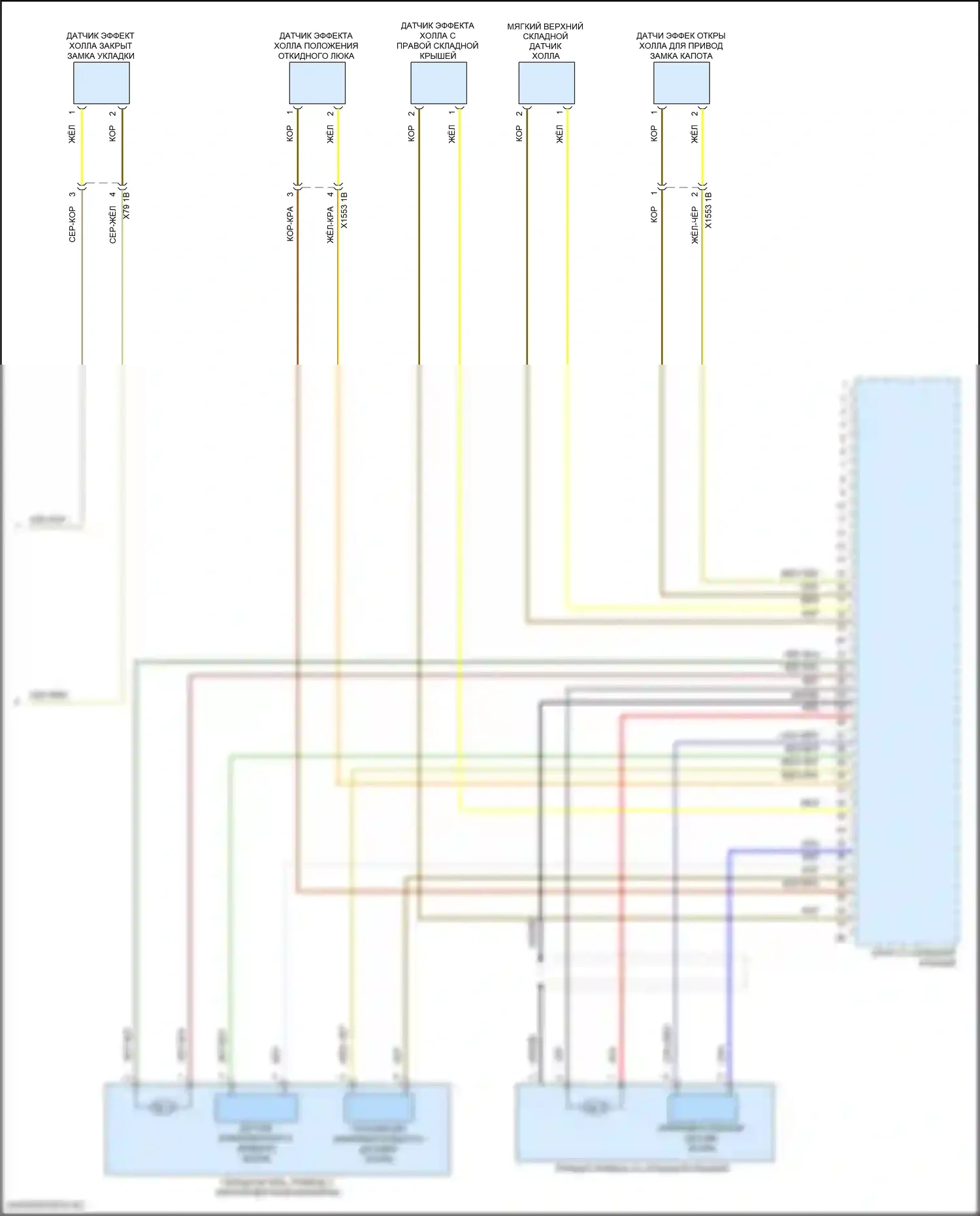 John Cooper Works Countryman MINI II (2016-2020): Электросхема со складной крышей (2 из 2) 