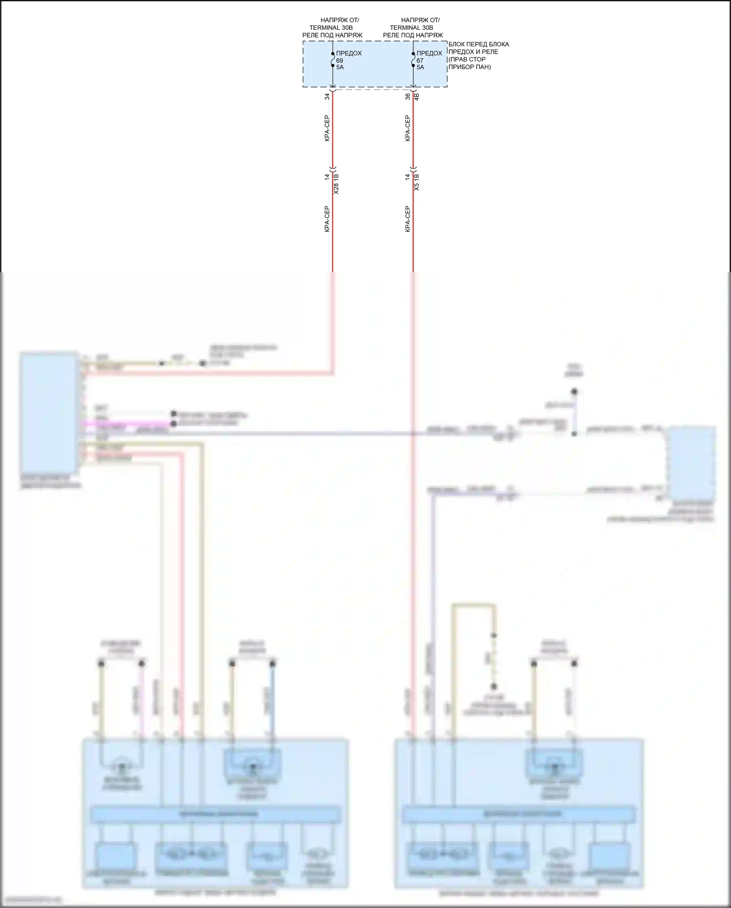 John Cooper Works Countryman MINI II (2016-2020): Управление зеркалами заднего вида электросхема соединений с функцией lin bus 