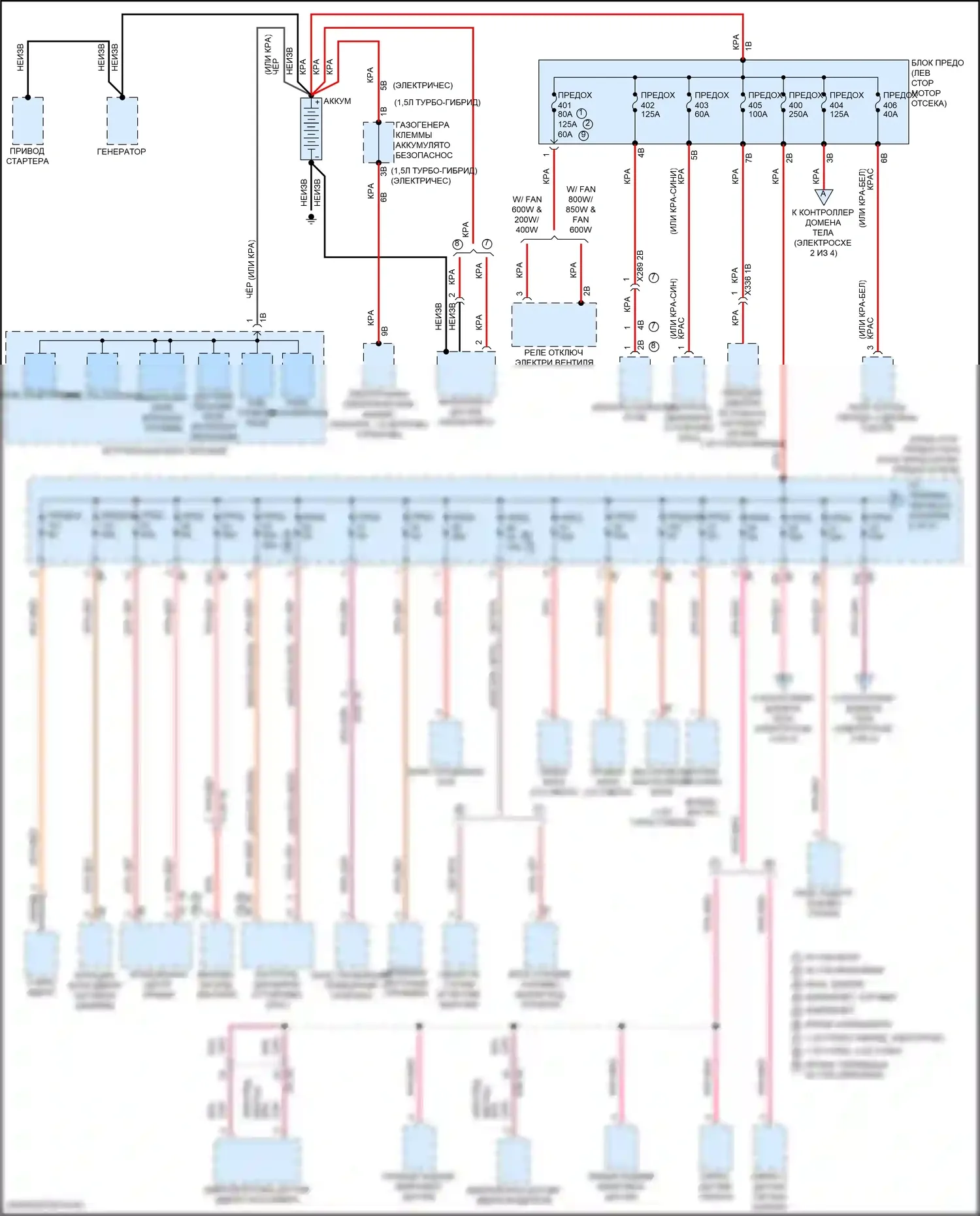 John Cooper Works Countryman MINI III (2023-2024): Электросхема блока предохранителей реле (1 из 4) 