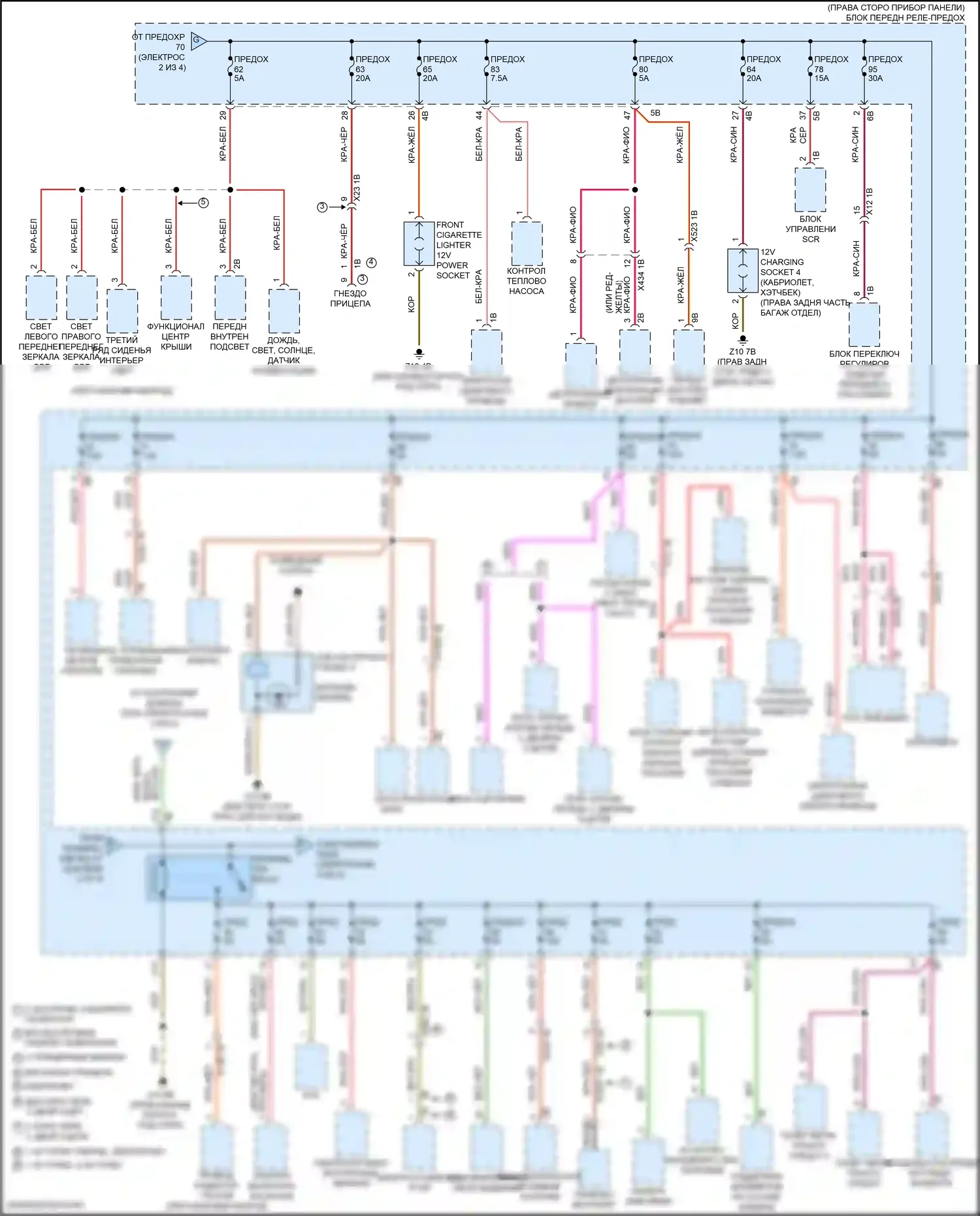 John Cooper Works Countryman MINI III (2023-2024): Электросхема блока предохранителей реле (3 из 4) 