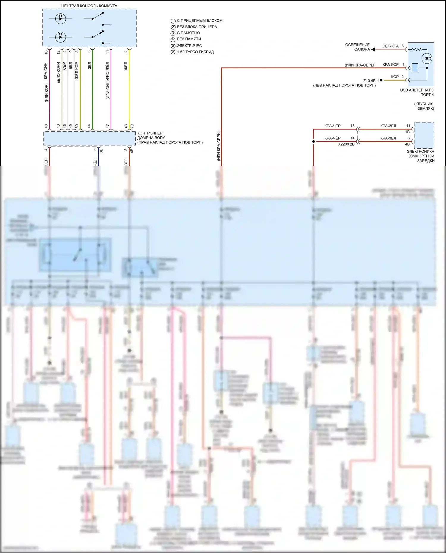 John Cooper Works Countryman MINI III (2023-2024): Электросхема блока предохранителей реле (4 из 4) 