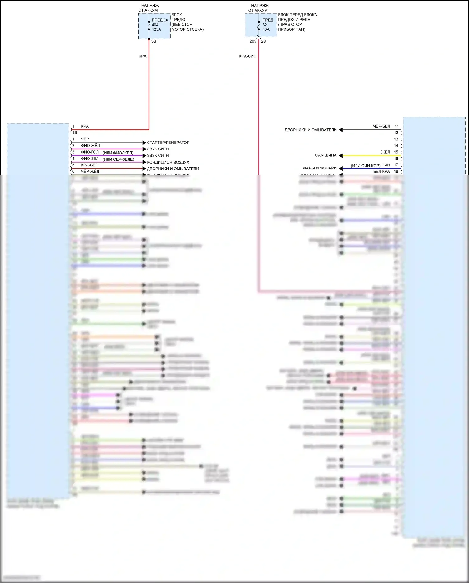 John Cooper Works Countryman MINI III (2023-2024): Электросхема блоков управления кузовом (1 из 4) 