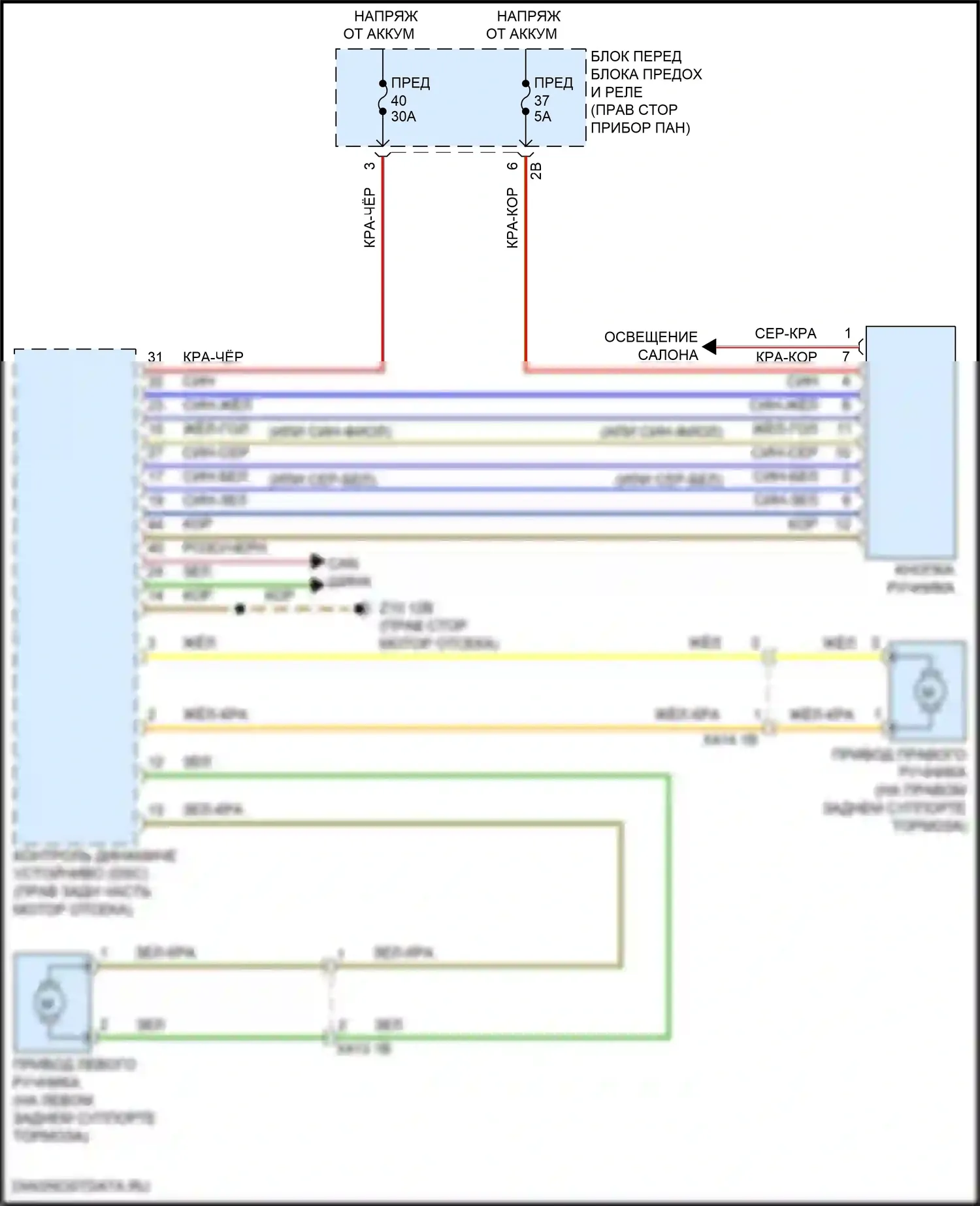 John Cooper Works Countryman MINI III (2023-2024): Электросхема блокировки селектора 