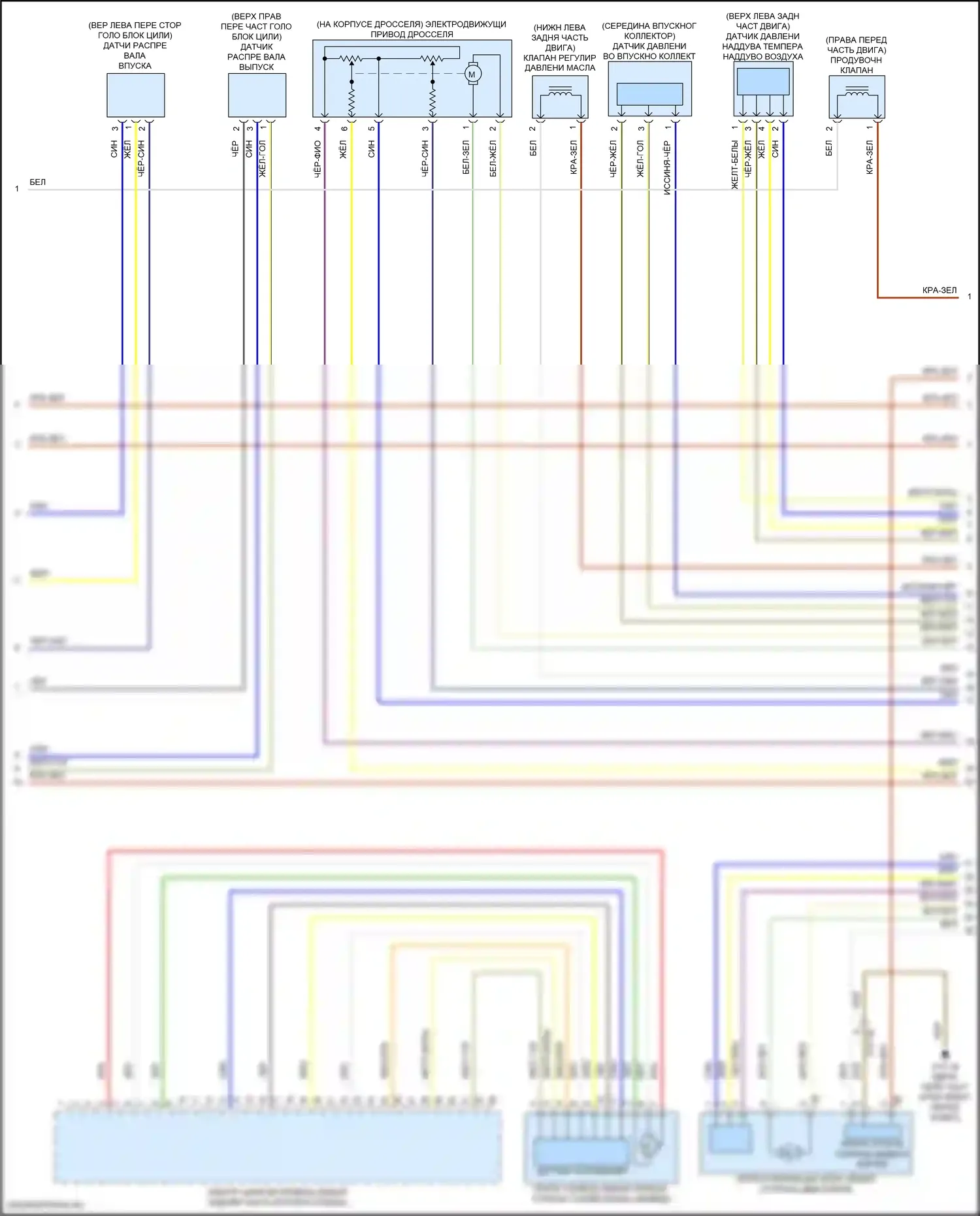 John Cooper Works Countryman MINI III (2023-2024): Электросхема двигателя 2.0л турбо (2 из 6) 