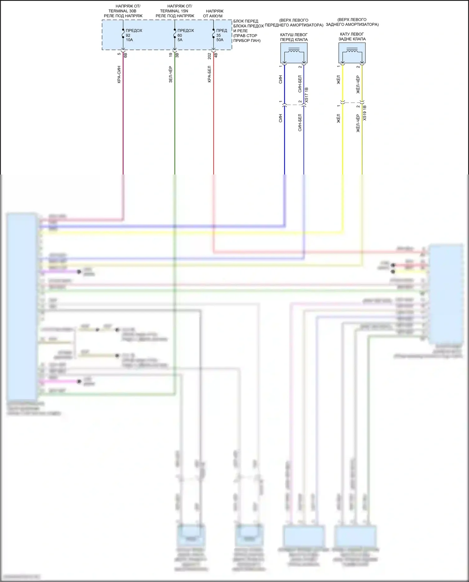 John Cooper Works Countryman MINI III (2023-2024): Электросхема электронной подвески 