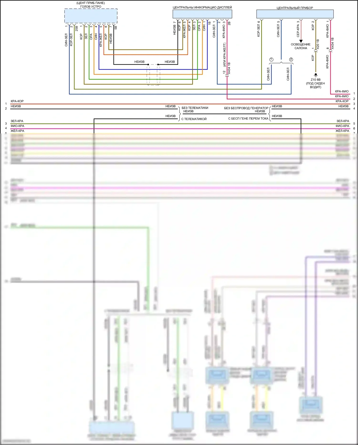 John Cooper Works Countryman MINI III (2023-2024): Электросхема магнитолы, с hifi магнитолы, без активного звукового оформления (2 из 4) 