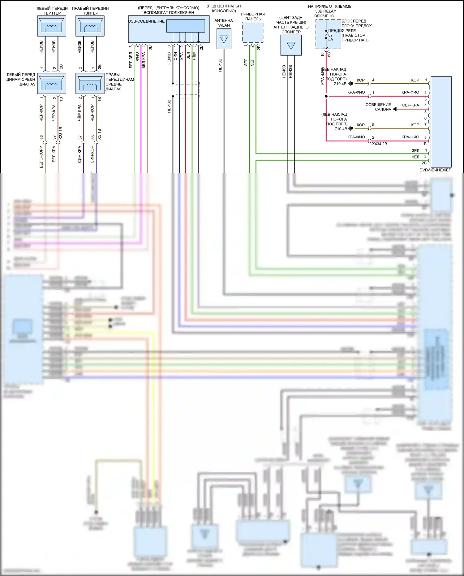 John Cooper Works Countryman MINI III (2023-2024): Электросхема магнитолы, с hifi магнитолы и активное звуковое оформление (5 из 5) 