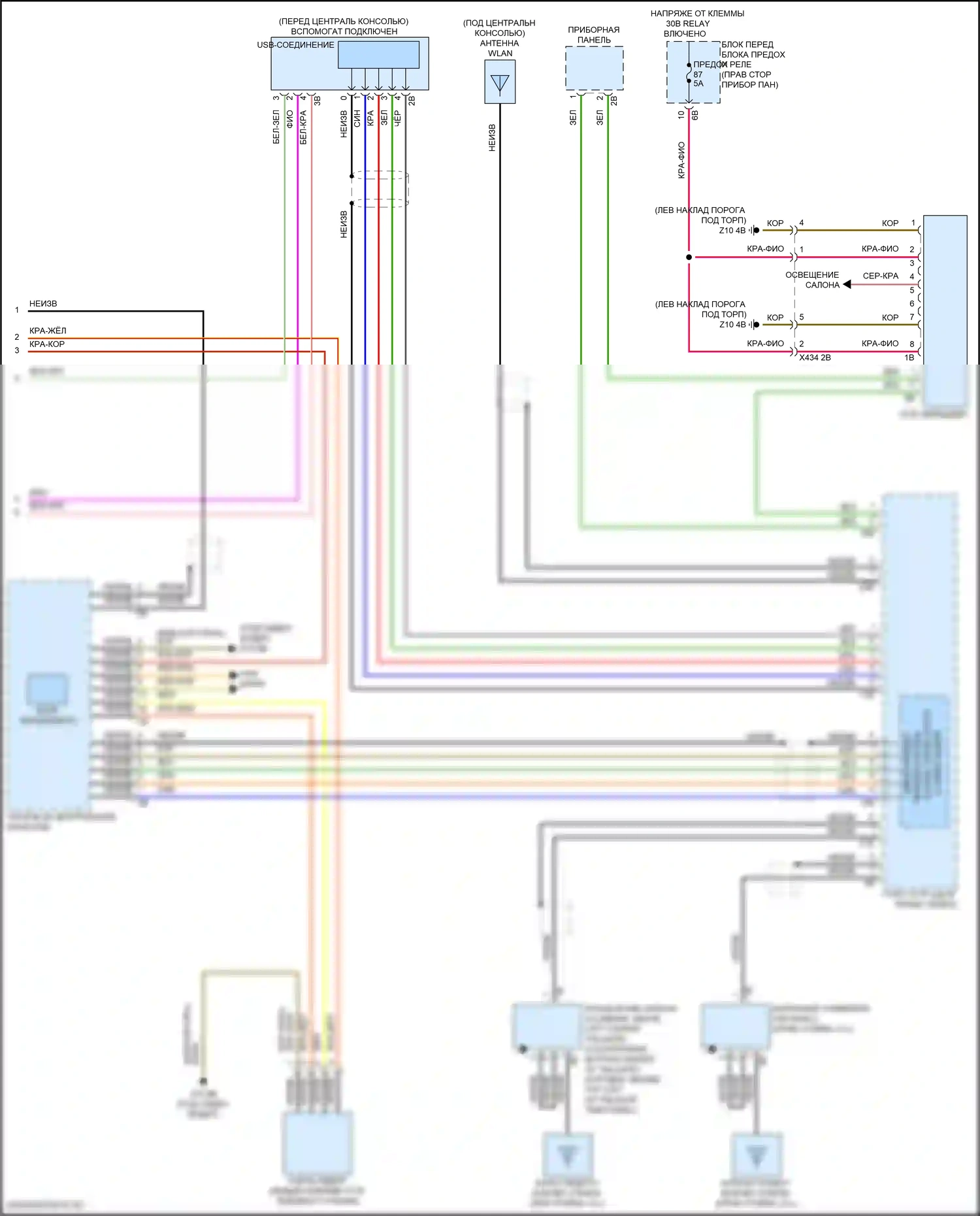 John Cooper Works Countryman MINI III (2023-2024): Электросхема навигации, с базовой магнитолой, без активного звукового оформления (4 из 4) 