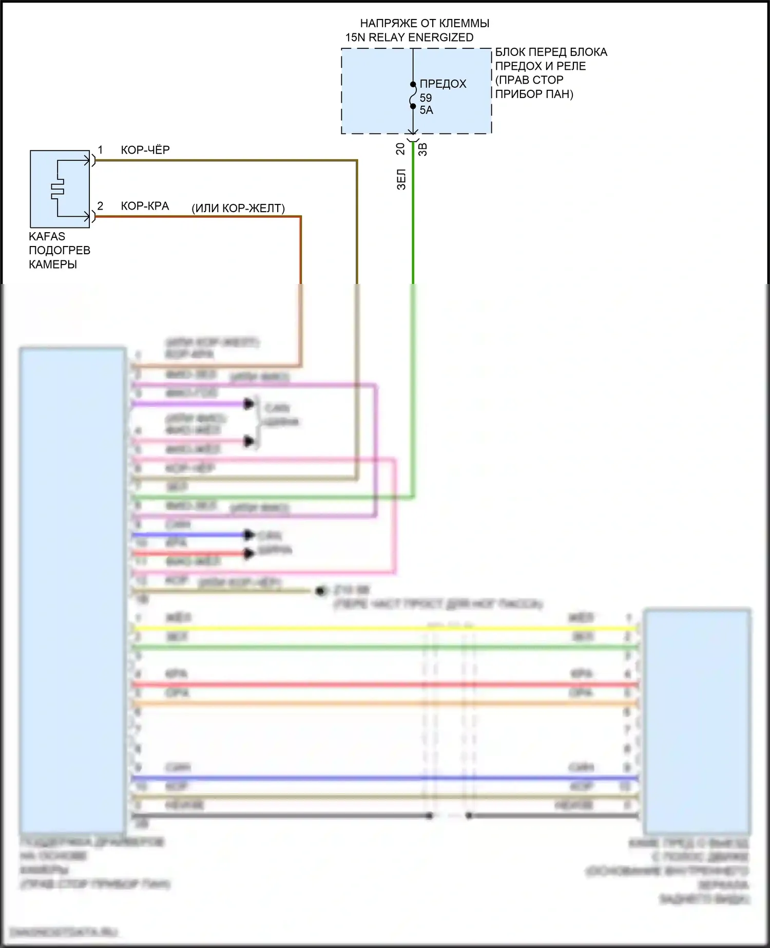 John Cooper Works Countryman MINI III (2023-2024): Электросхема сигнализации о выезде с полосы движения 