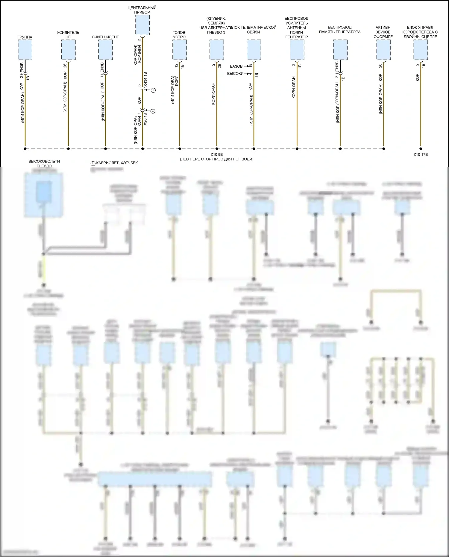 John Cooper Works Countryman MINI III (2023-2024): Электросхема точек подключения масс (4 из 4) 