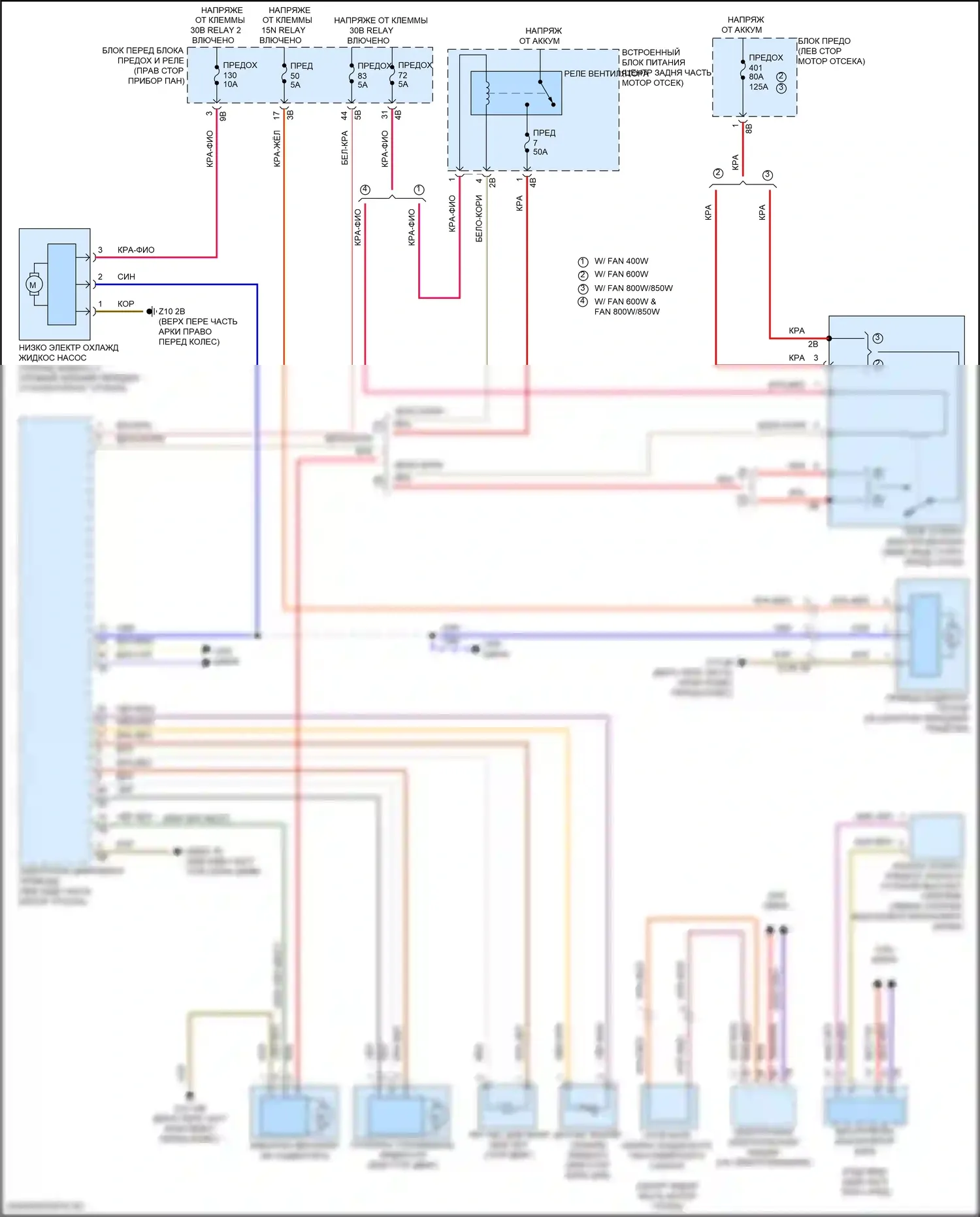 John Cooper Works Countryman MINI III (2023-2024): Электросхема вентилятора охлаждения, гибрид 