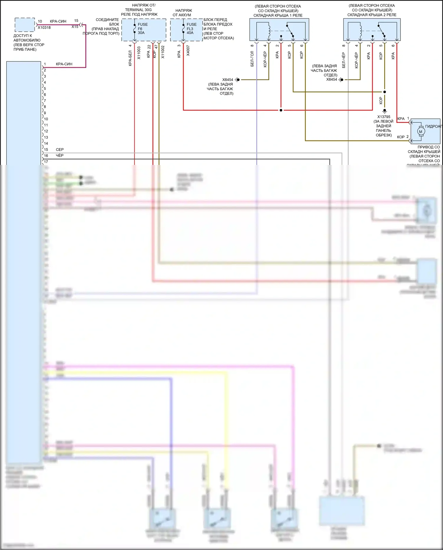 John Cooper Works MINI II рестайлинг (2010-2013): Электросхема со складной крышей, родстер 
