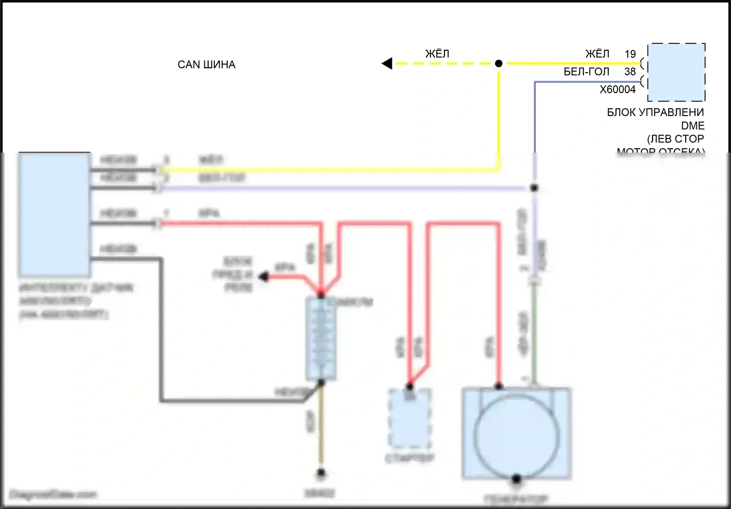 John Cooper Works MINI II рестайлинг (2010-2013): Электросхема генератора 