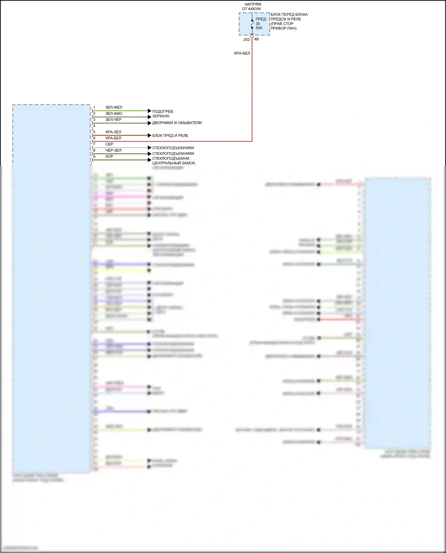 John Cooper Works MINI III рестайлинг 2 (2021-2024): Электрическая электросхема блоков управления кузовом (2 из 4) 