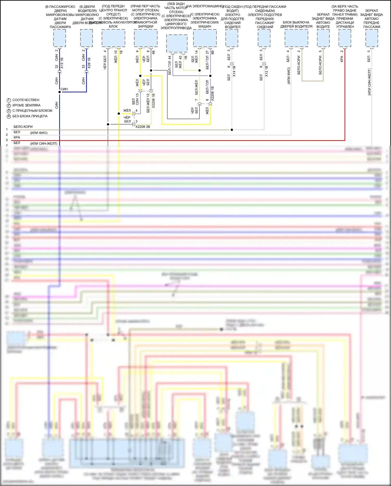 John Cooper Works MINI III рестайлинг 2 (2021-2024): Электросхема шины высокого/низкого уровня (2 из 4) 