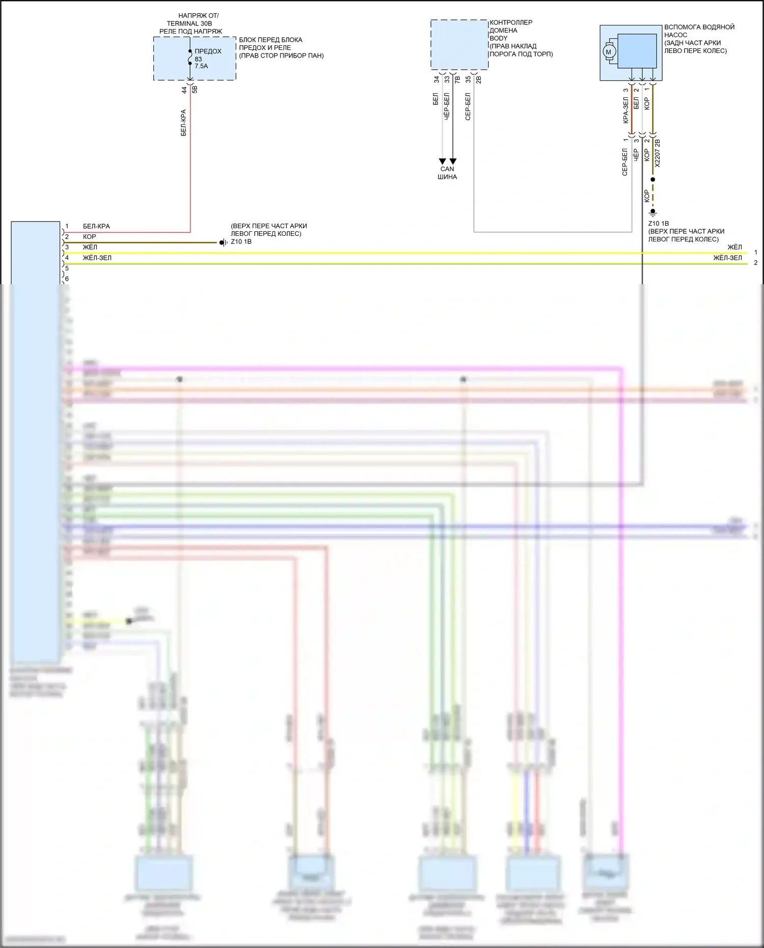 John Cooper Works MINI III рестайлинг 2 (2021-2024): Электросхема теплового насоса (1 из 2) 