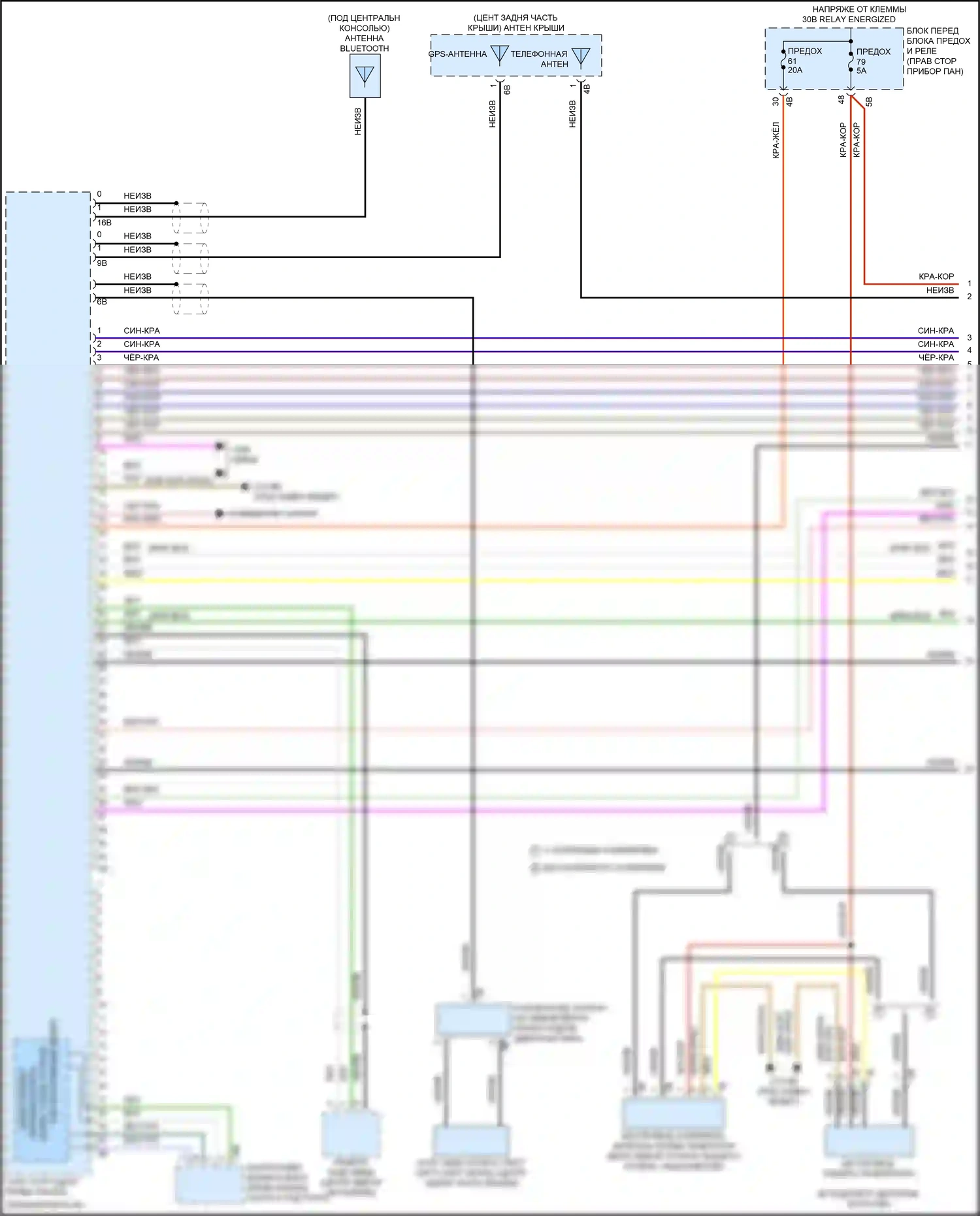 John Cooper Works MINI III рестайлинг 2 (2021-2024): Электросхема магнитолы, хэтчбек 3-дверный с базовой магнитолой, без активного звукового оформления (1 из 4) 
