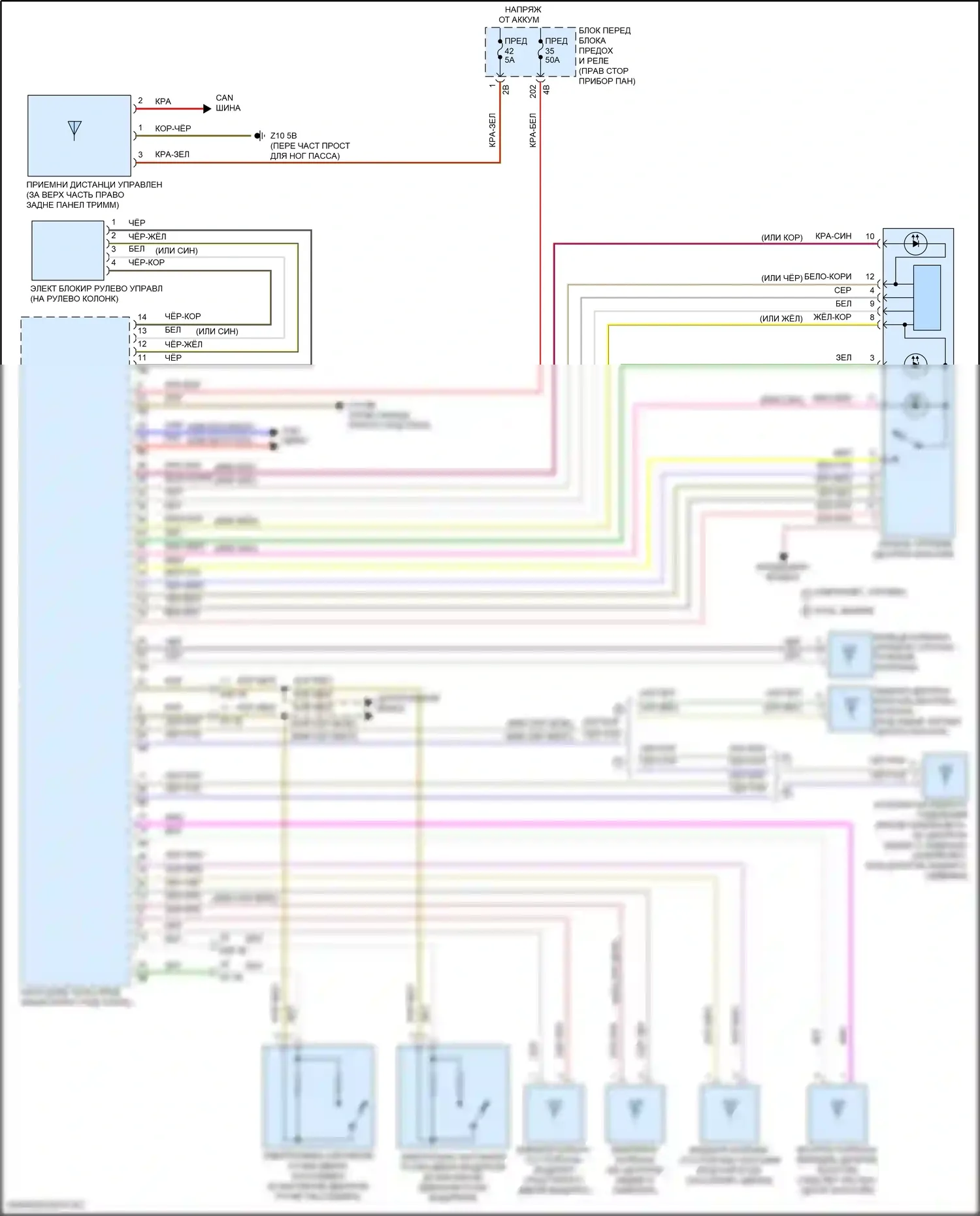 John Cooper Works MINI III рестайлинг 2 (2021-2024): Электросхема системы бесключевого доступа 