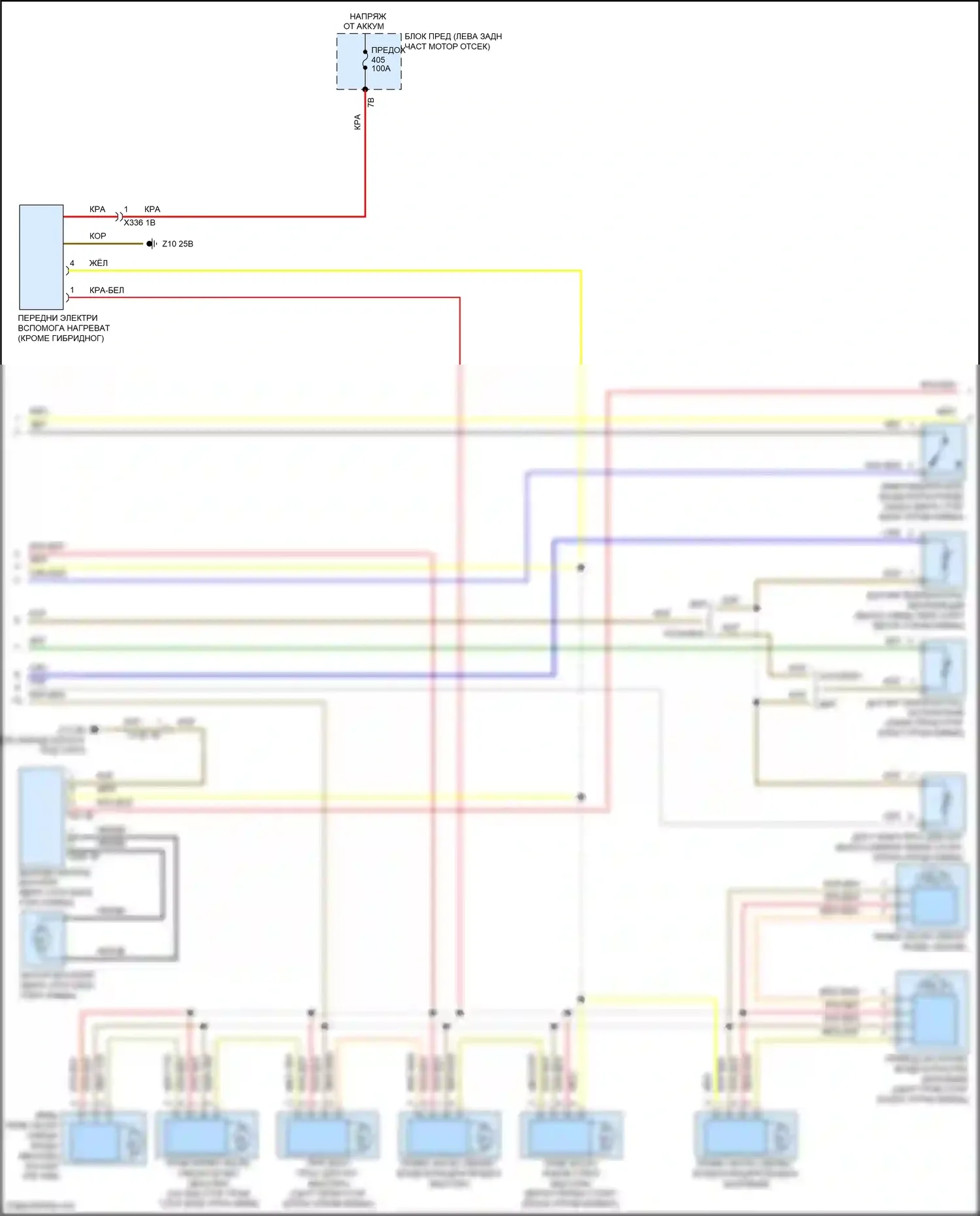 John Cooper Works MINI III рестайлинг (2018-2021): Электросхема климат контроля (2 из 4) 