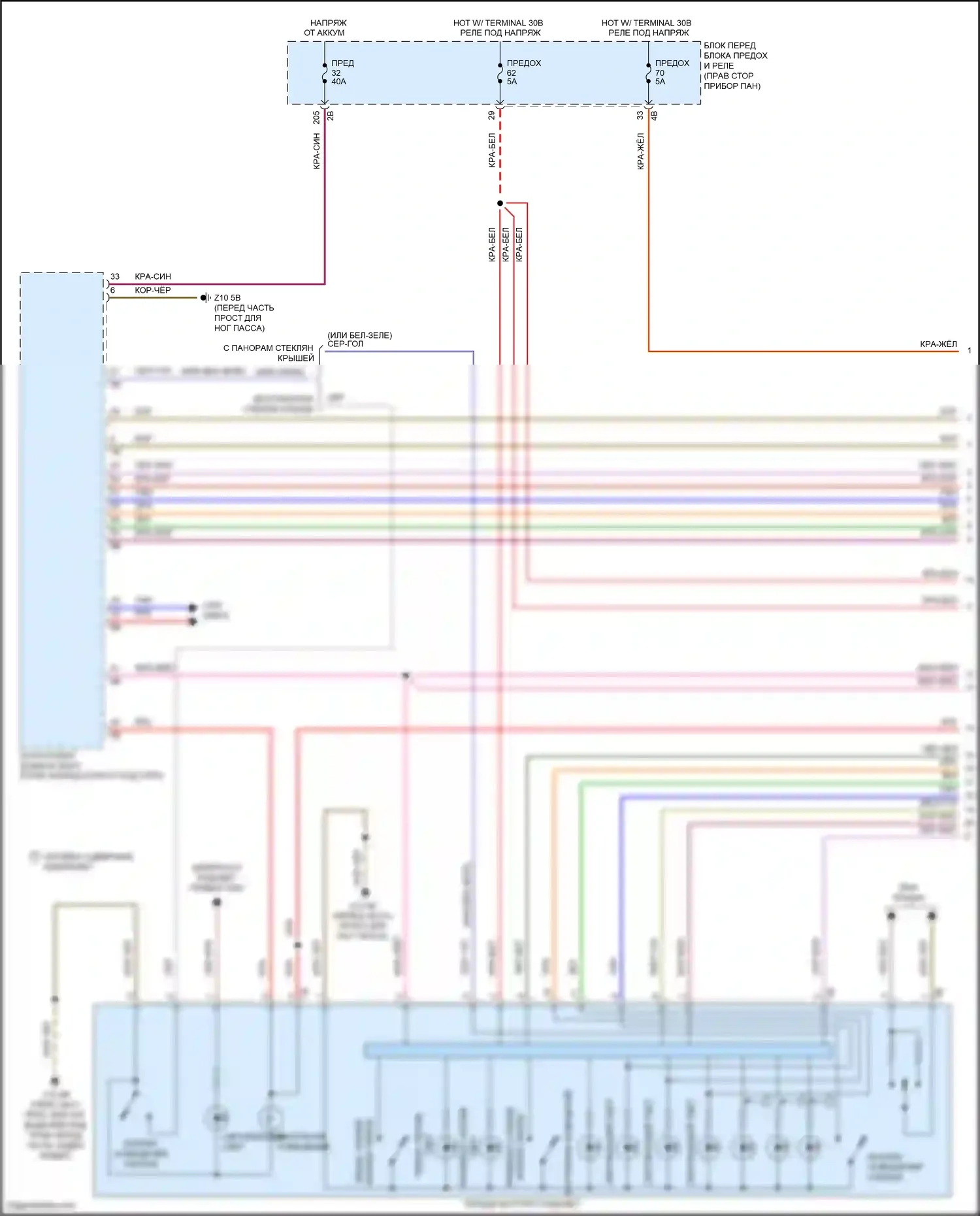 John Cooper Works MINI III рестайлинг (2018-2021): Электросхема освещения салона (1 из 6) 