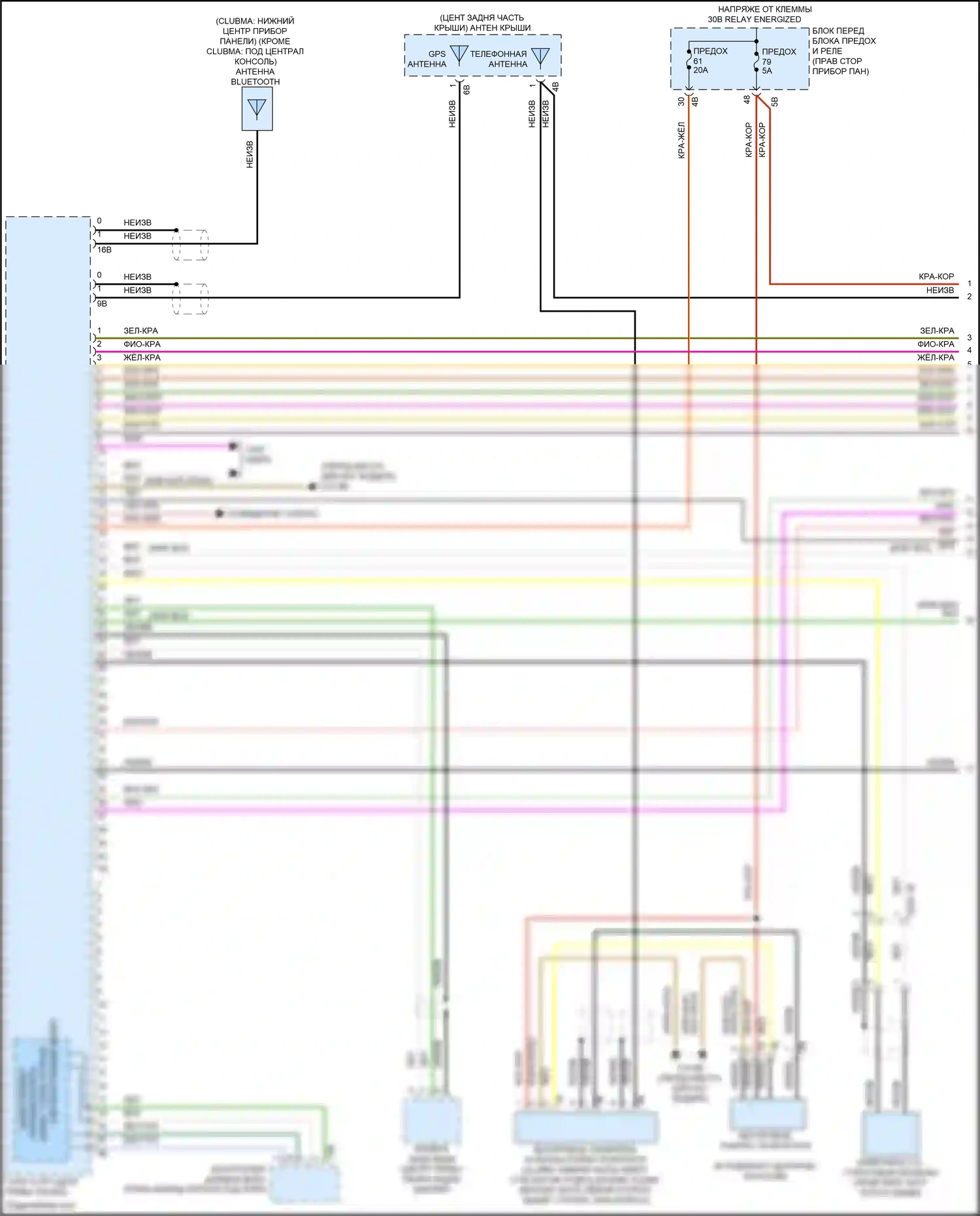 John Cooper Works MINI III рестайлинг (2018-2021): Электросхема навигации, с магнитолой hifi, без активного звукового оформления (1 из 4) 