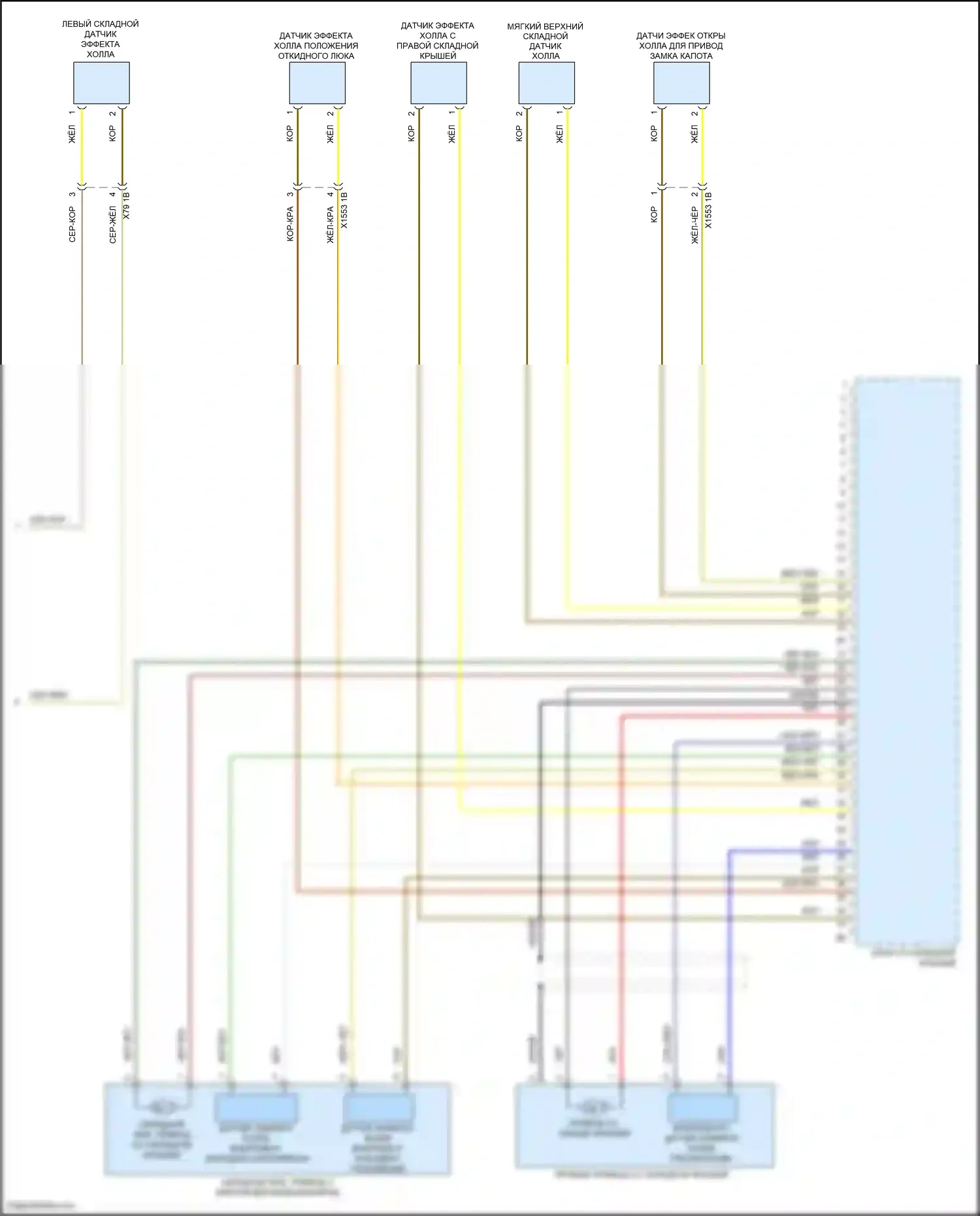 John Cooper Works MINI III рестайлинг (2018-2021): Электросхема со складной крышей (2 из 2) 