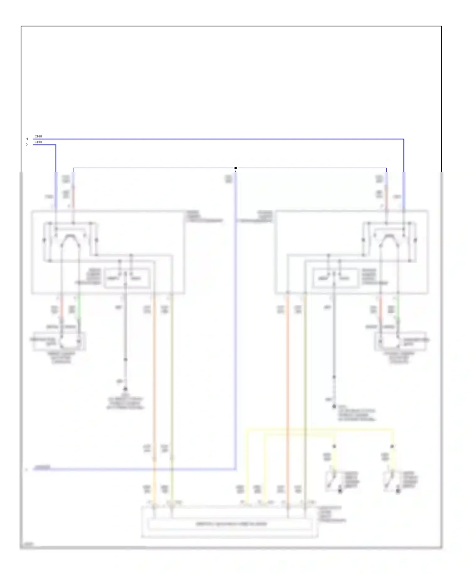 Diamante Mitsubishi I (1989-1997): Электросхема стеклоподъемника (2 из 2) 