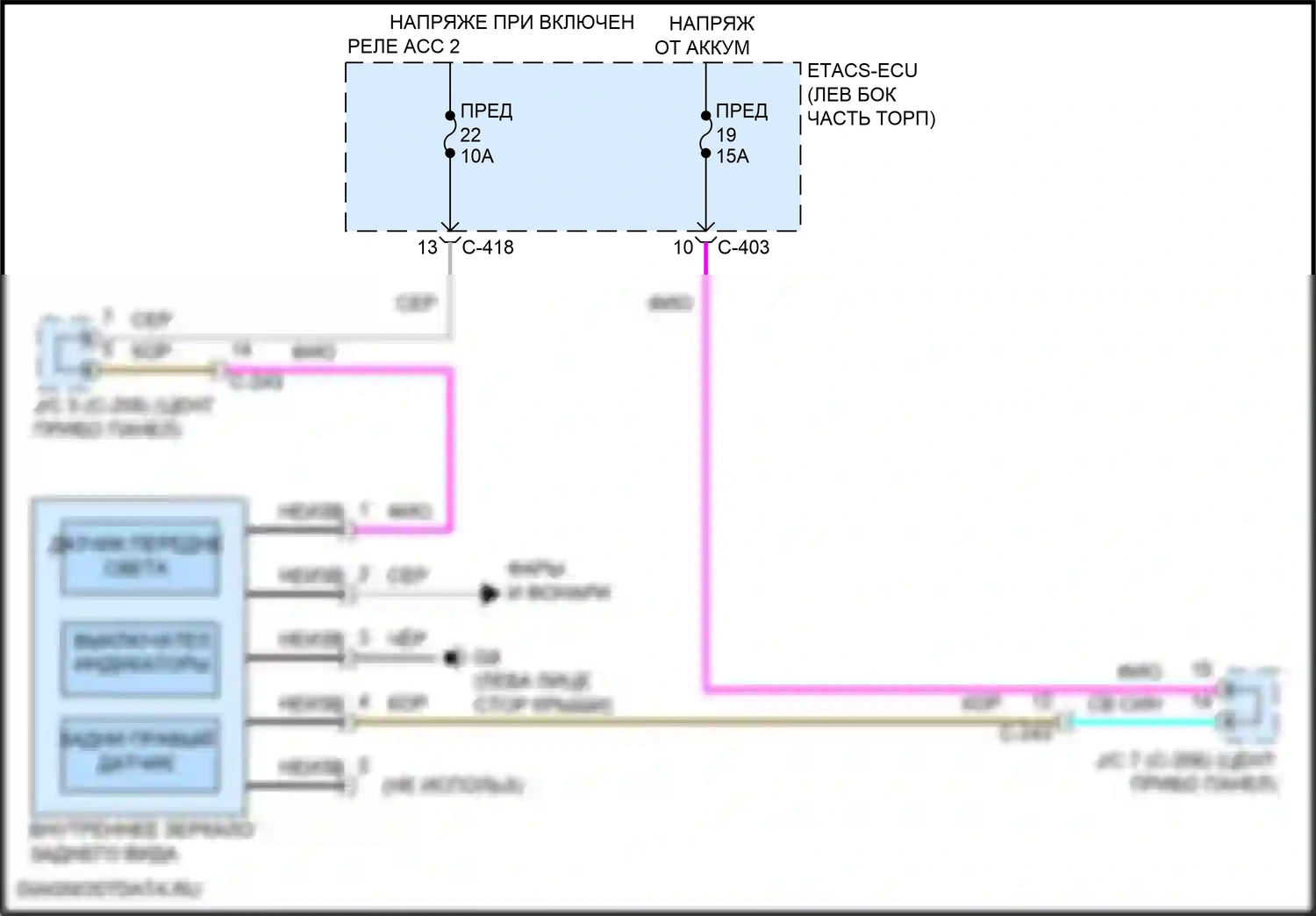 Eclipse Cross Mitsubishi I рестайлинг (2020-2024): Автоматическая дневная/ночная электросхема зеркала, с универсальным открывателем гаражных дверей 