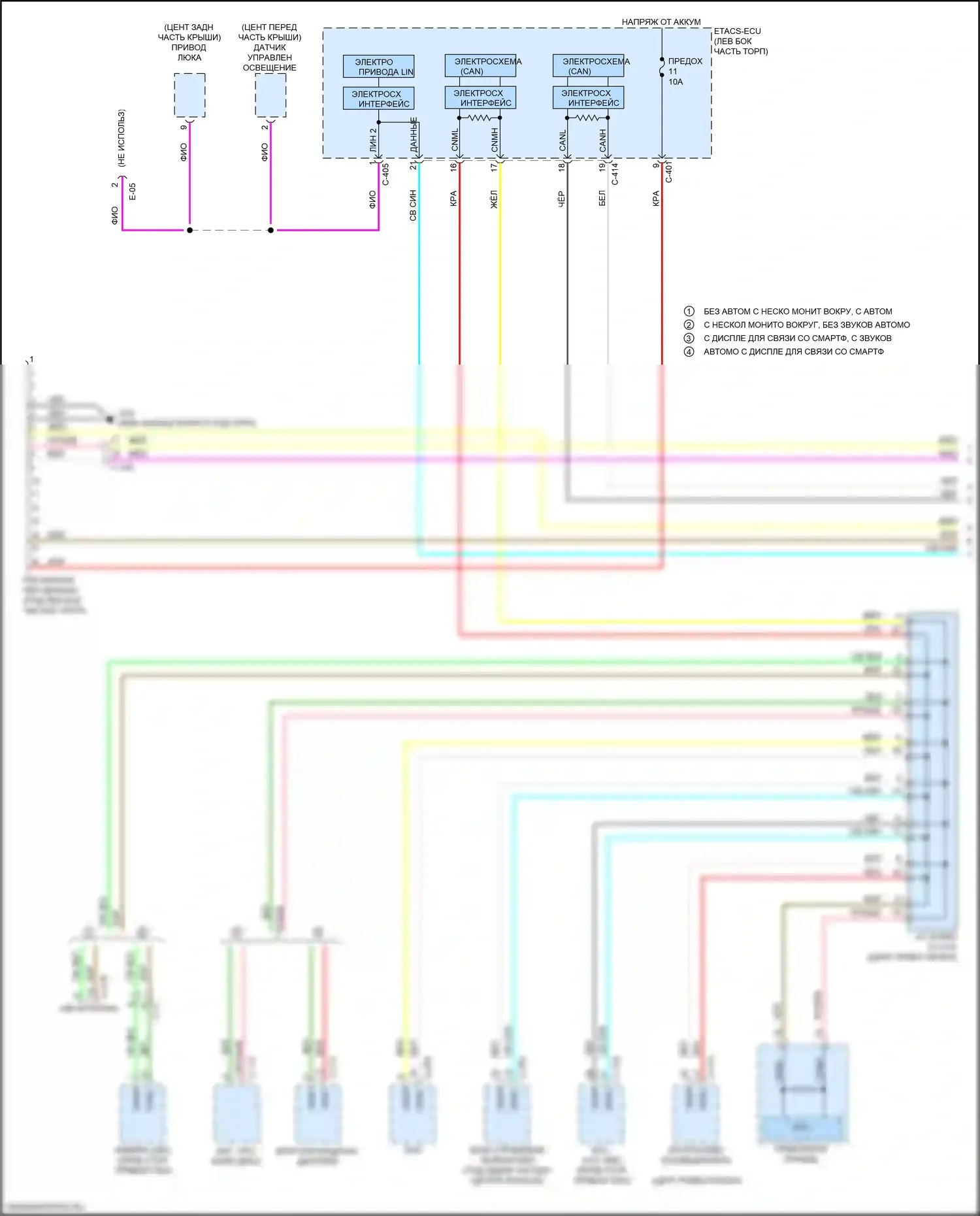 Eclipse Cross Mitsubishi I (2017-2022): Can шина электросхема (1 из 3) 